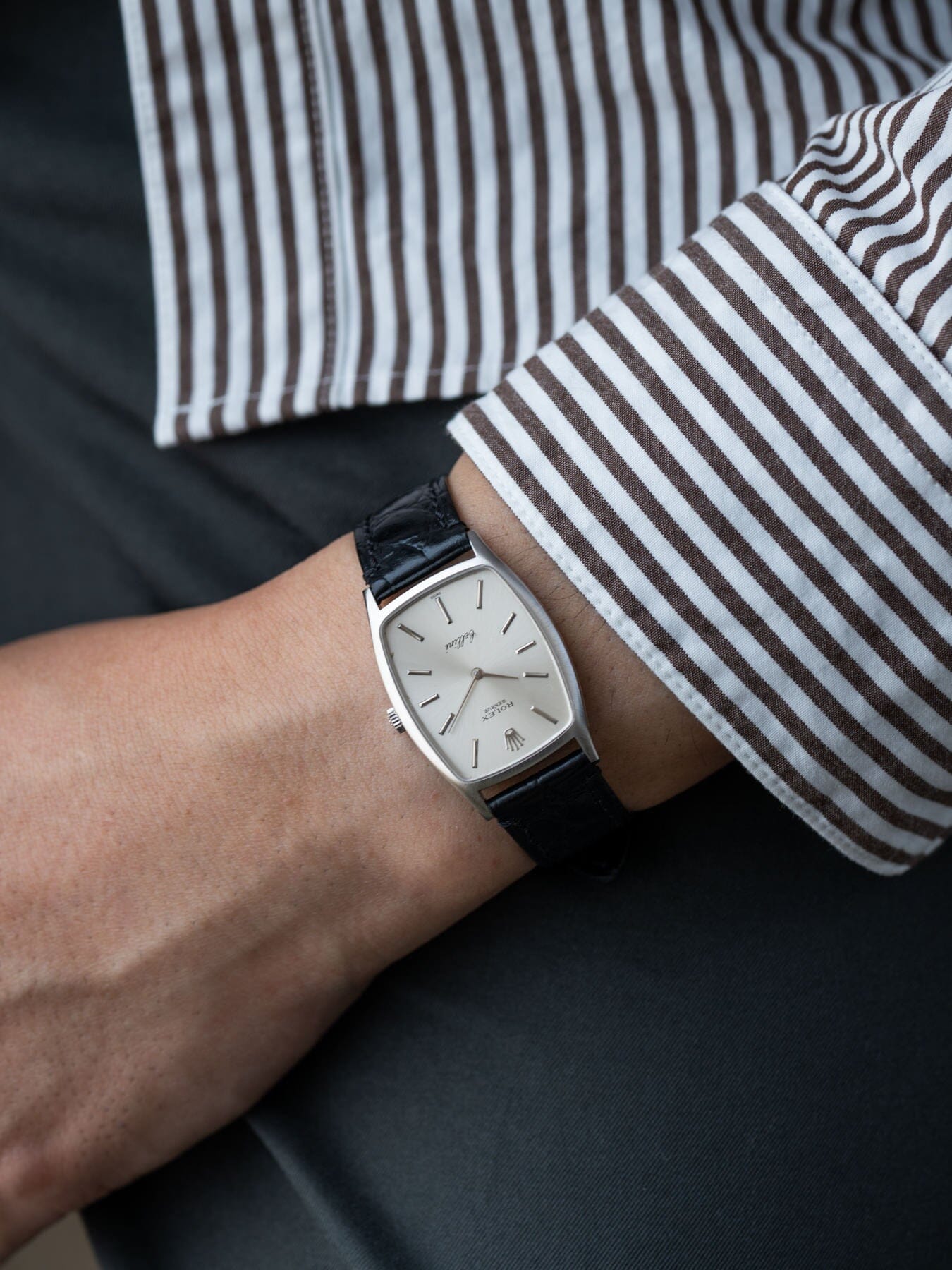 Rolex チェリーニ 3807 WG シルバーダイアル Watch ROLEX