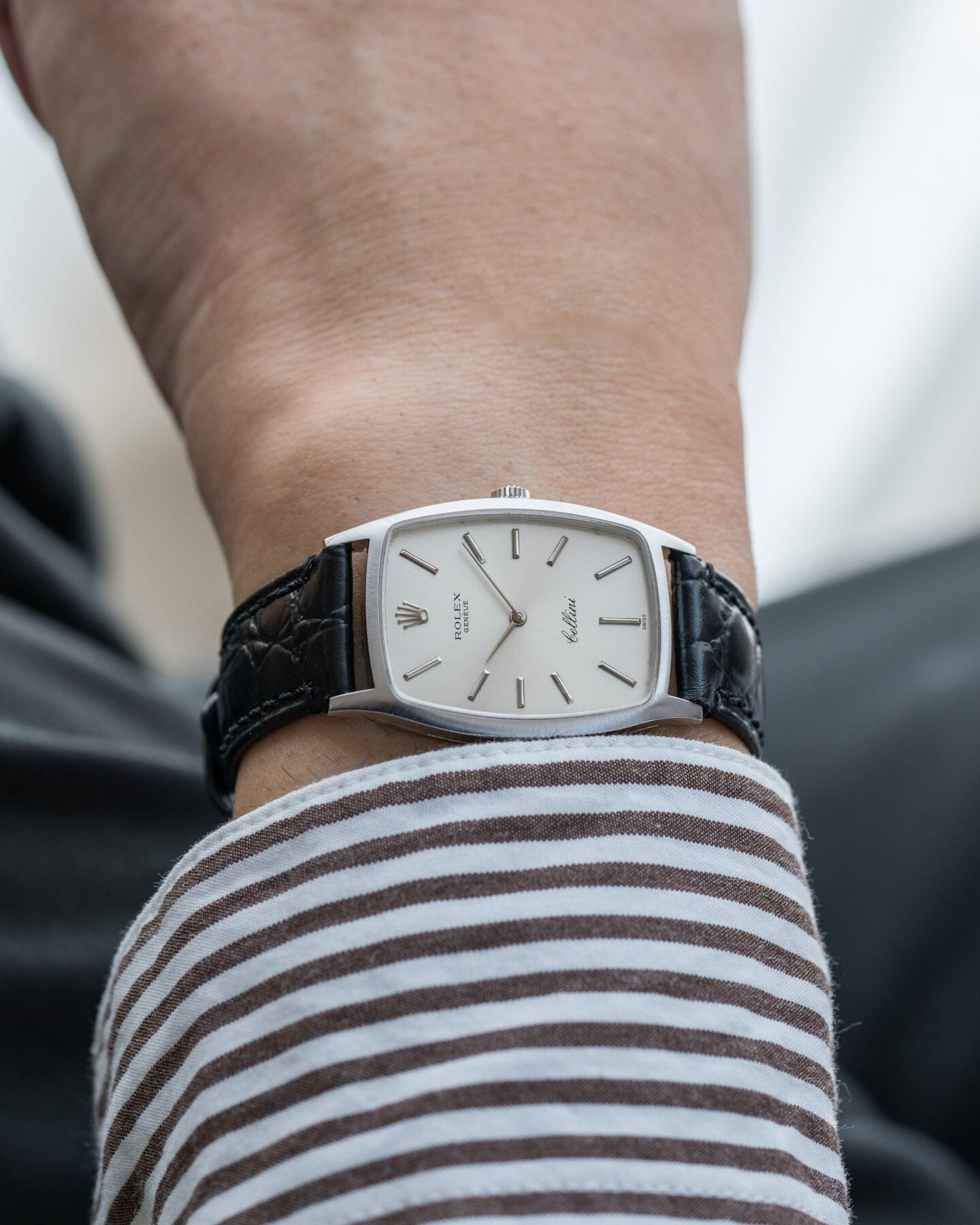 Rolex チェリーニ 3807 WG シルバーダイアル Watch ROLEX