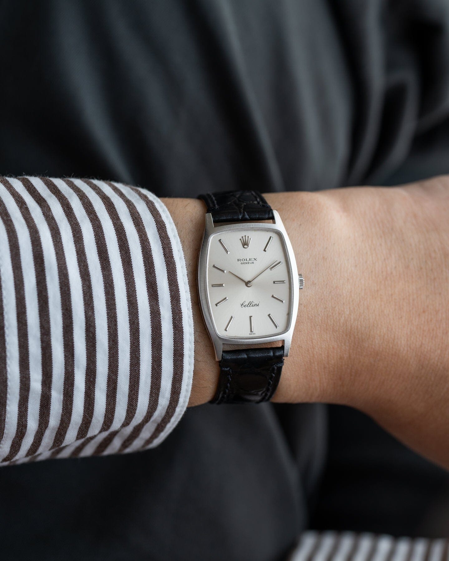 Rolex チェリーニ 3807 WG シルバーダイアル Watch ROLEX