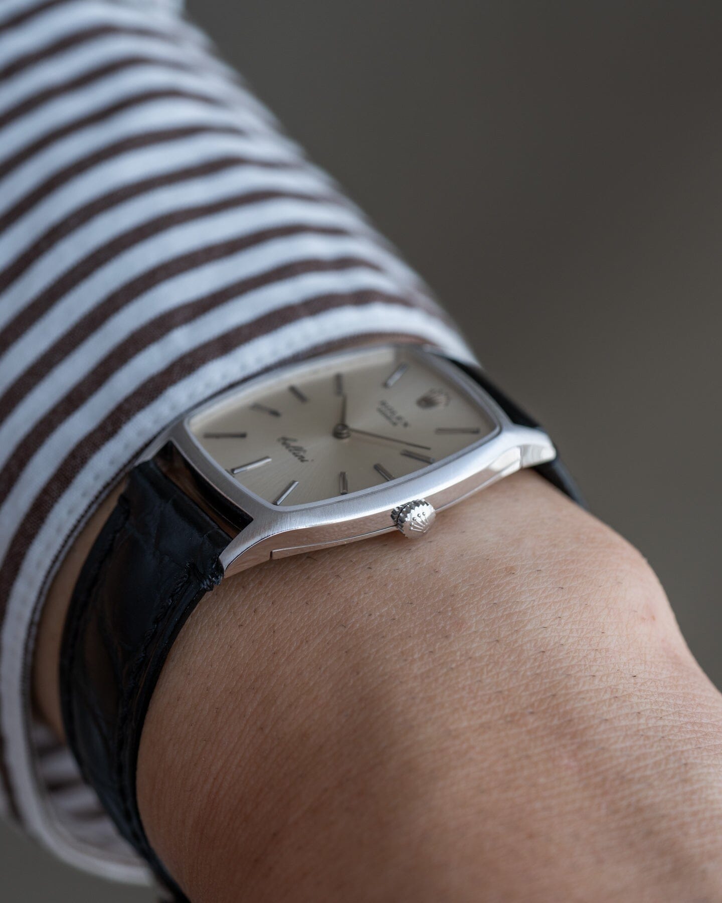 Rolex チェリーニ 3807 WG シルバーダイアル Watch ROLEX