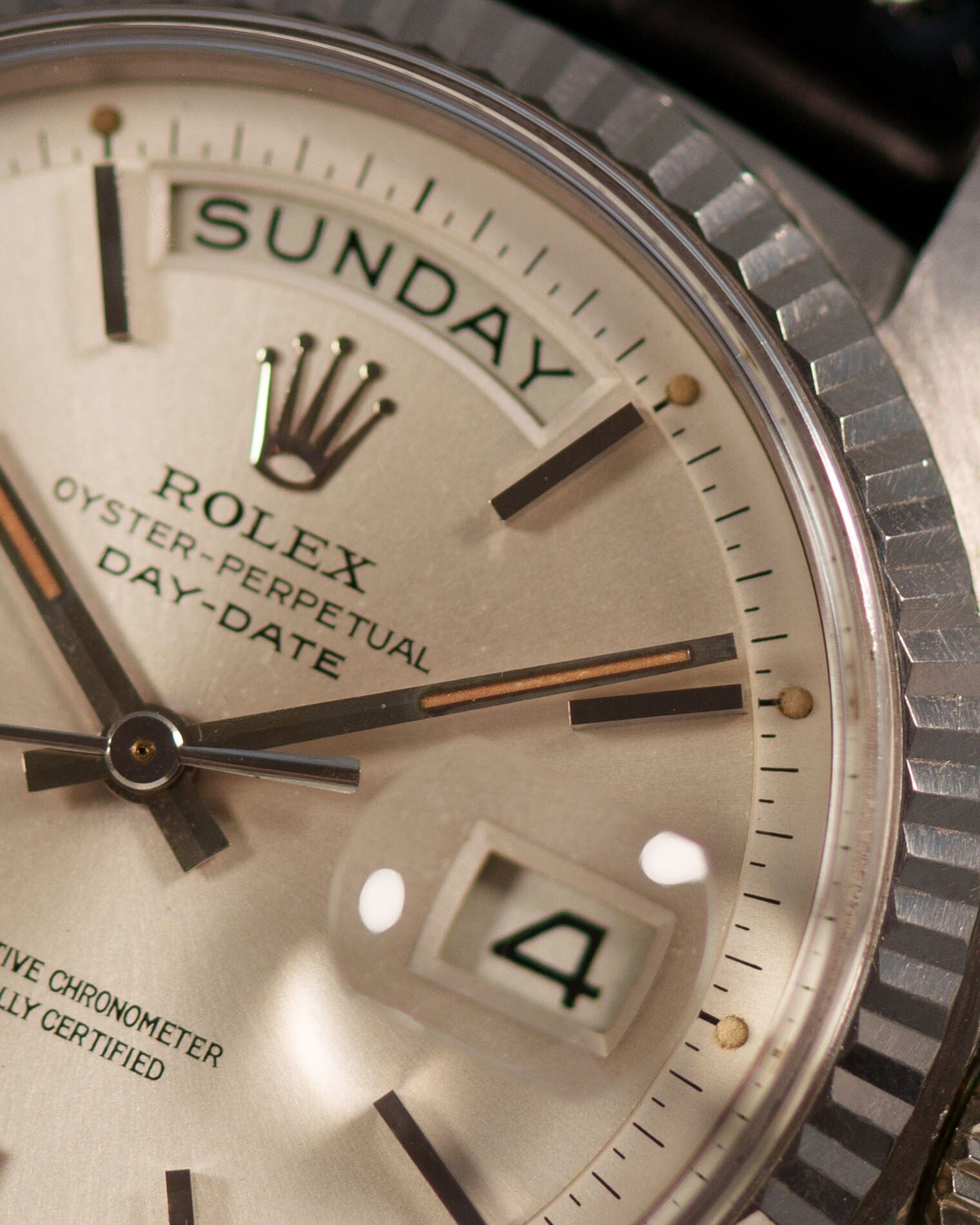 ロレックス デイデイト 1803 WG シルバーダイアル Watch ROLEX
