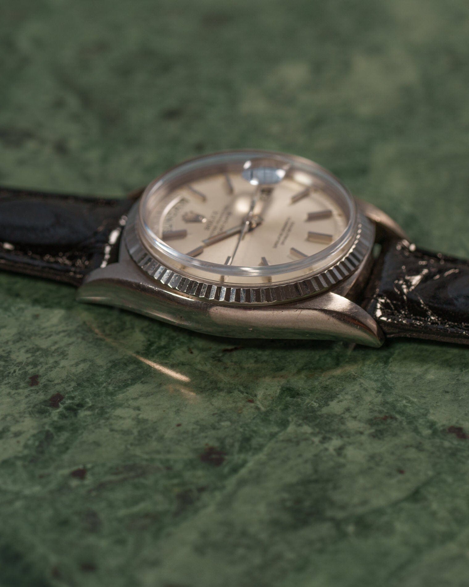 ロレックス デイデイト 1803 WG シルバーダイアル Watch ROLEX