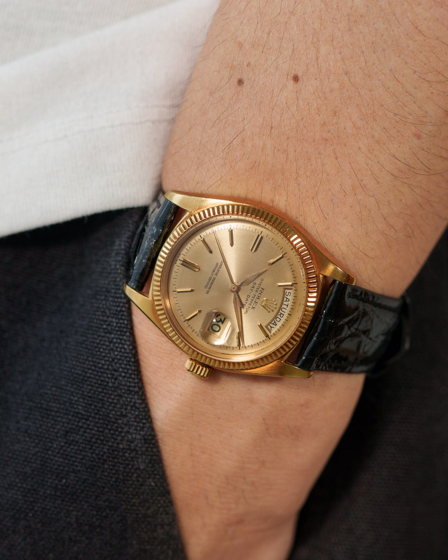 Rolex デイデイト 1803 YG シャンパンダイアル アルファハンド Watch ROLEX