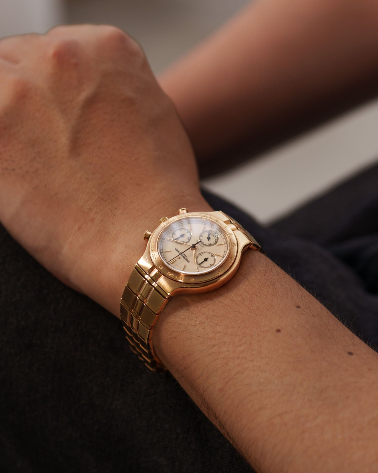 Vacheron Constantin フィディアス 49001 YG アイボリーダイアル Watch VACHERON CONSTANTIN