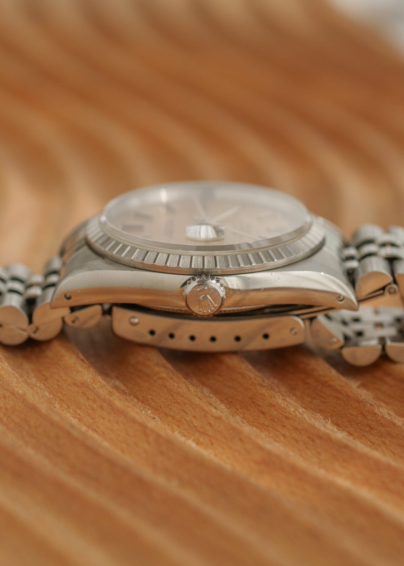 ロレックス デイトジャスト 16220 シルバーパティナダイアル Watch ROLEX