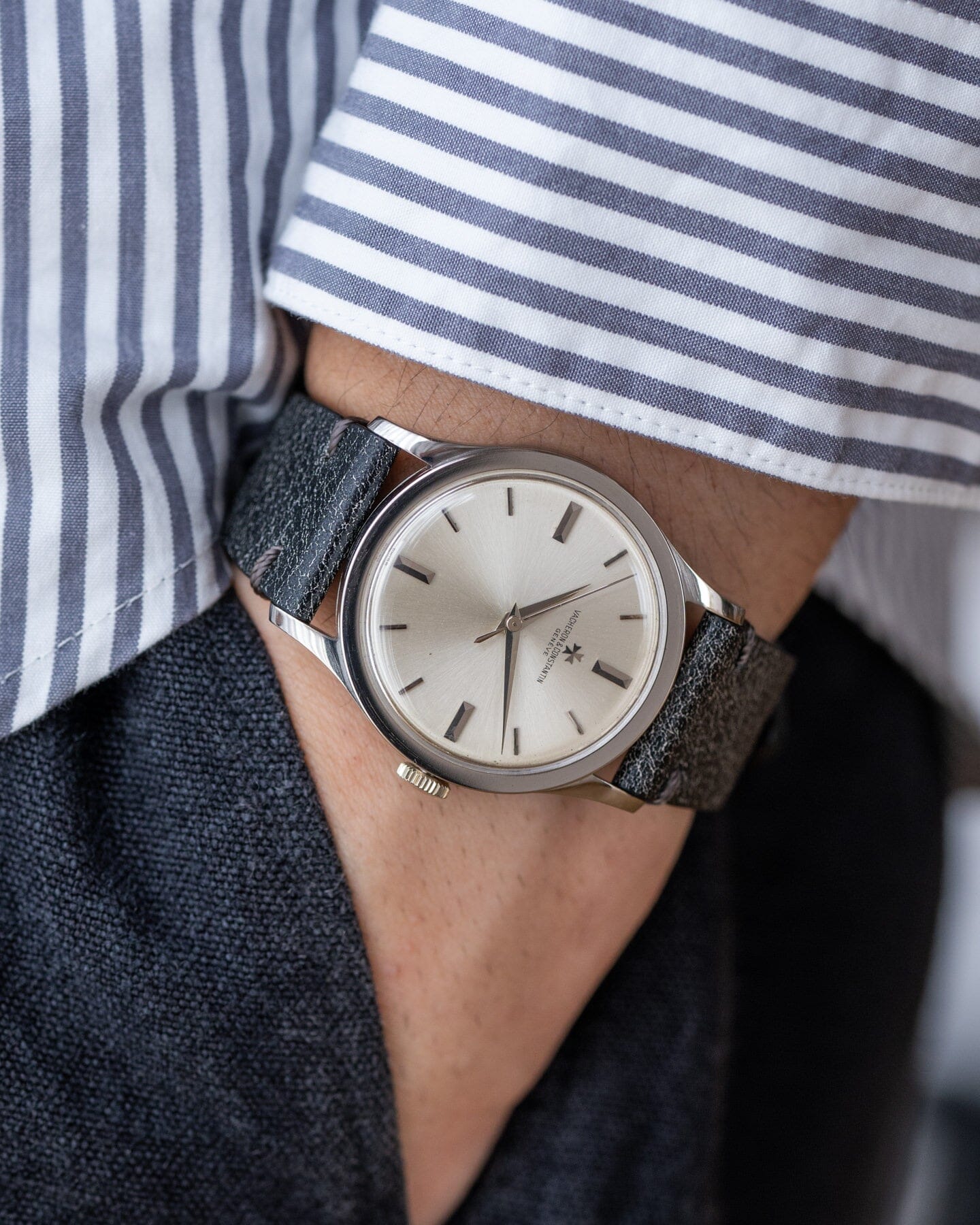 Vacheron Constantin ラウンド 4217 WG カラトラバ 箱付き Watch VACHERON CONSTANTIN