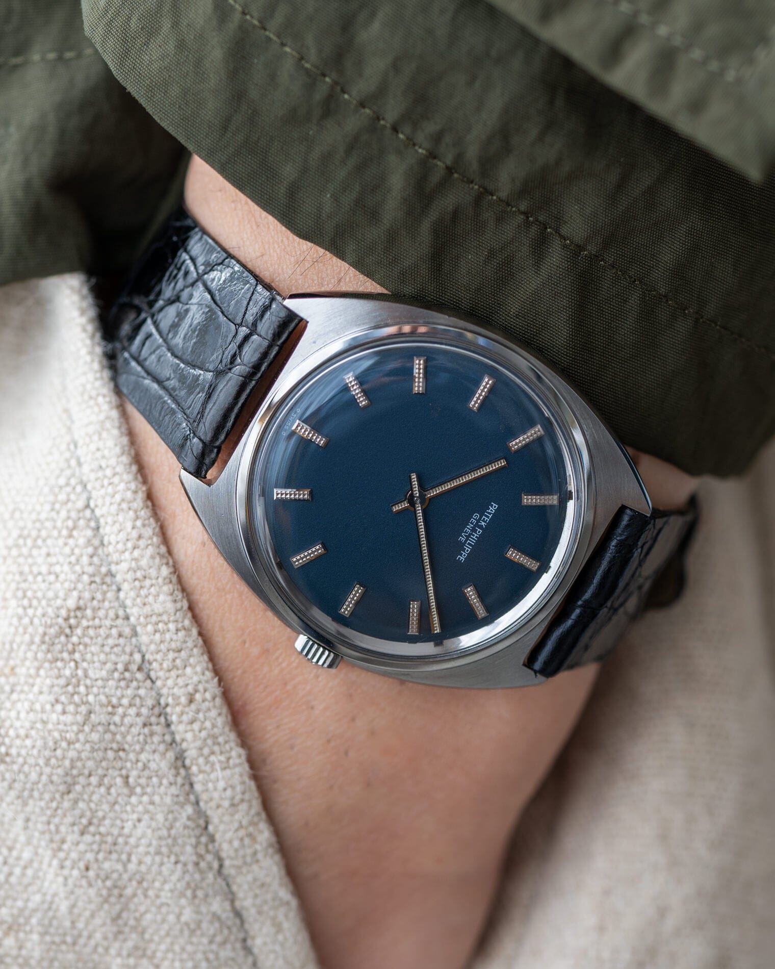 Patek Philippe カラトラバ 3574 SS ブルーダイアル アーカイブ付き Watch PATEK PHILIPPE