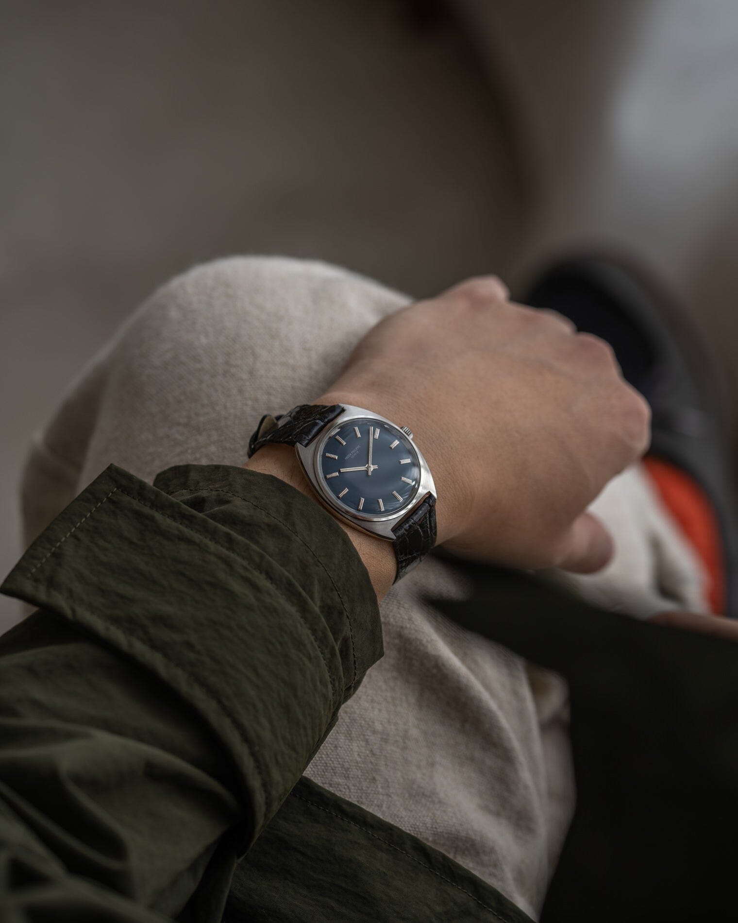 Patek Philippe カラトラバ 3574 SS ブルーダイアル アーカイブ付き Watch PATEK PHILIPPE