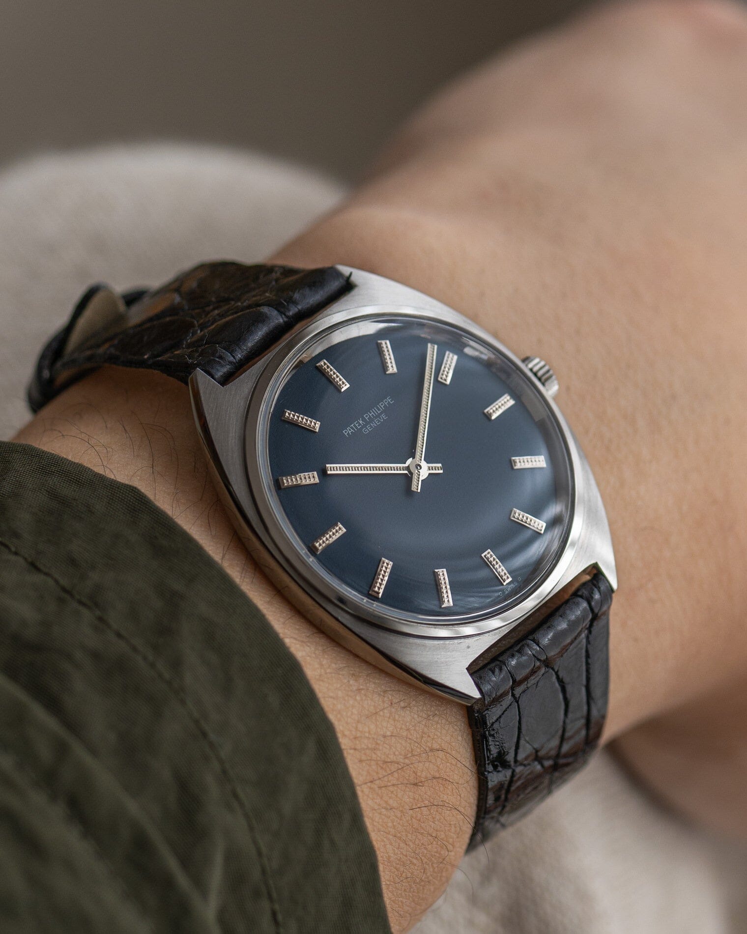 Patek Philippe カラトラバ 3574 SS ブルーダイアル アーカイブ付き Watch PATEK PHILIPPE