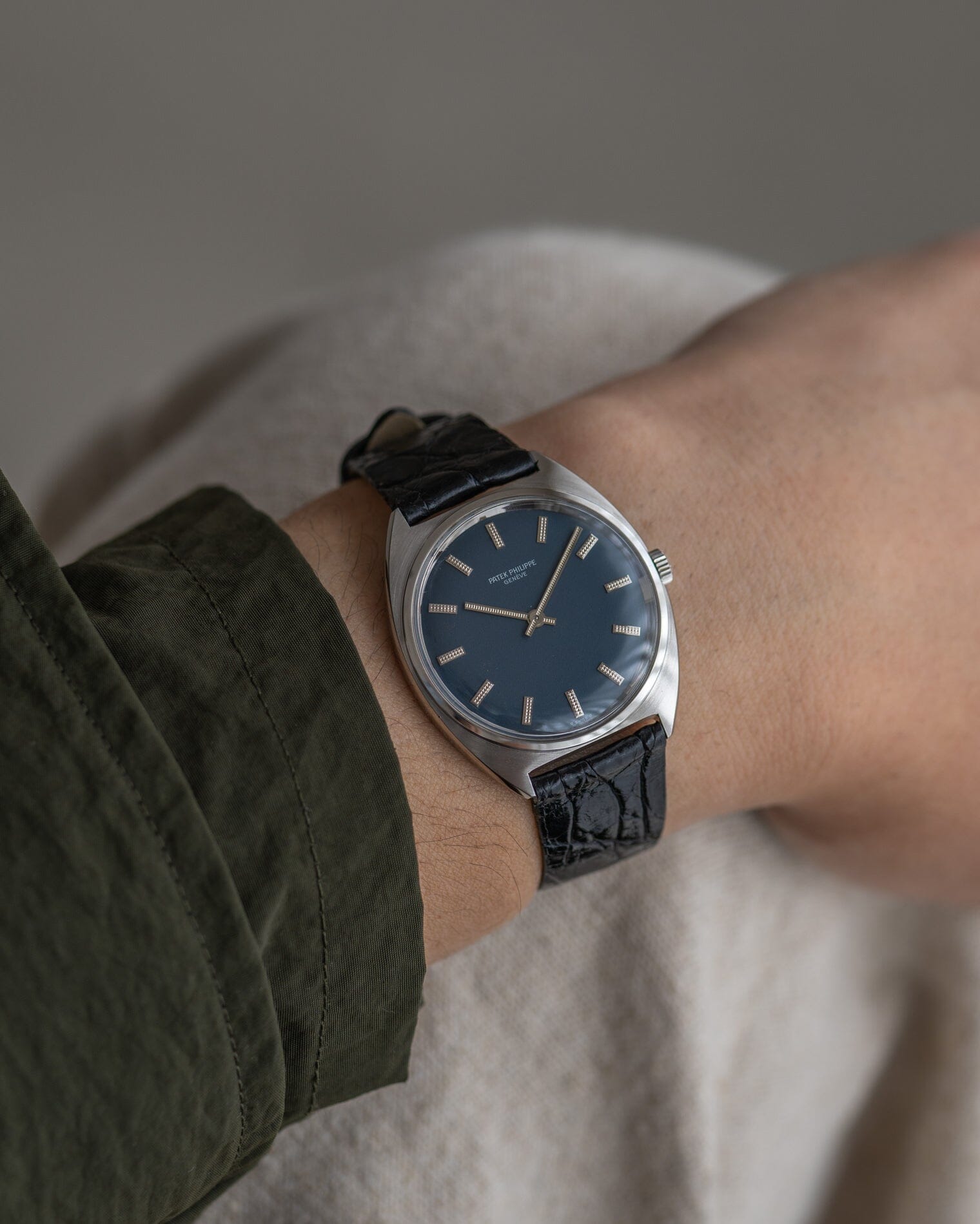 Patek Philippe カラトラバ 3574 SS ブルーダイアル アーカイブ付き Watch PATEK PHILIPPE