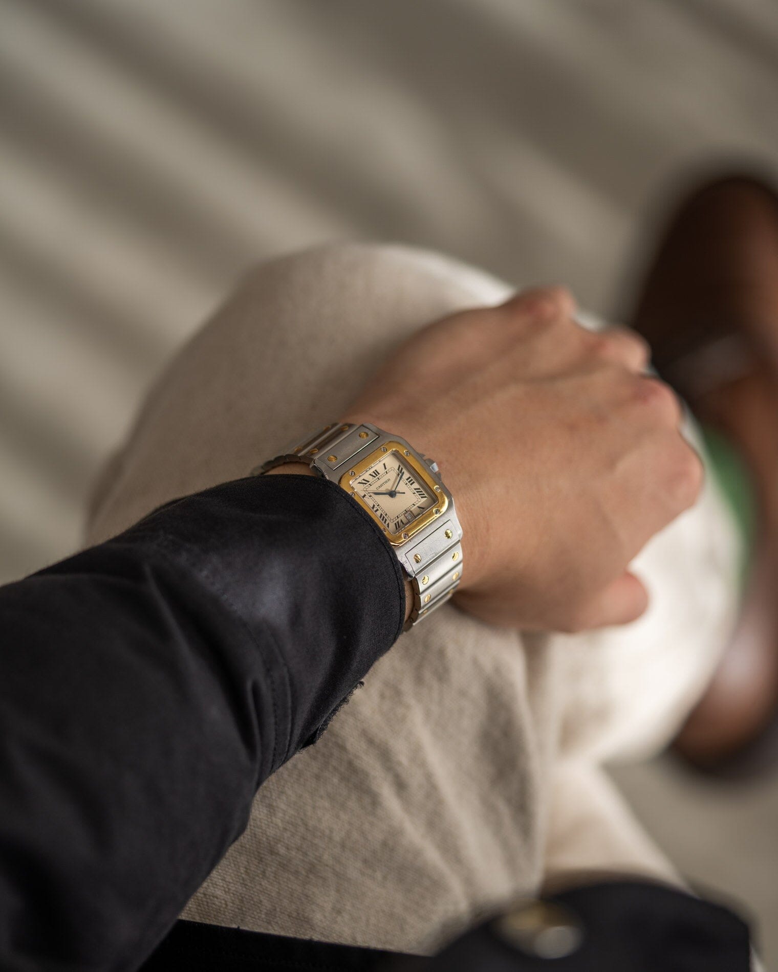 Cartier サントス ガルベ LM アイボリーローマン Watch CARTIER