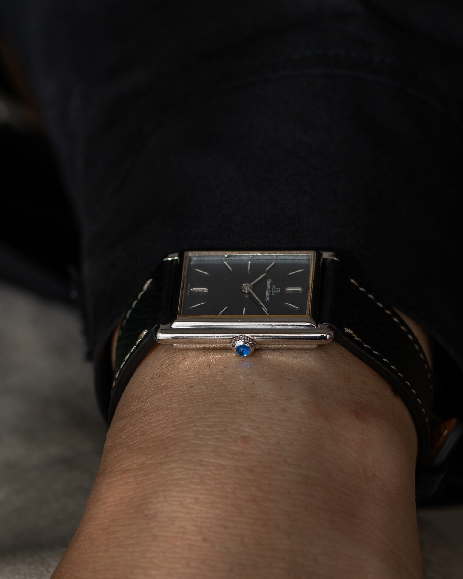Jaeger-LeCoultre レクタングル 6029.22 "タンク" WG ネイビーダイアル Watch Jaeger-LeCoultre