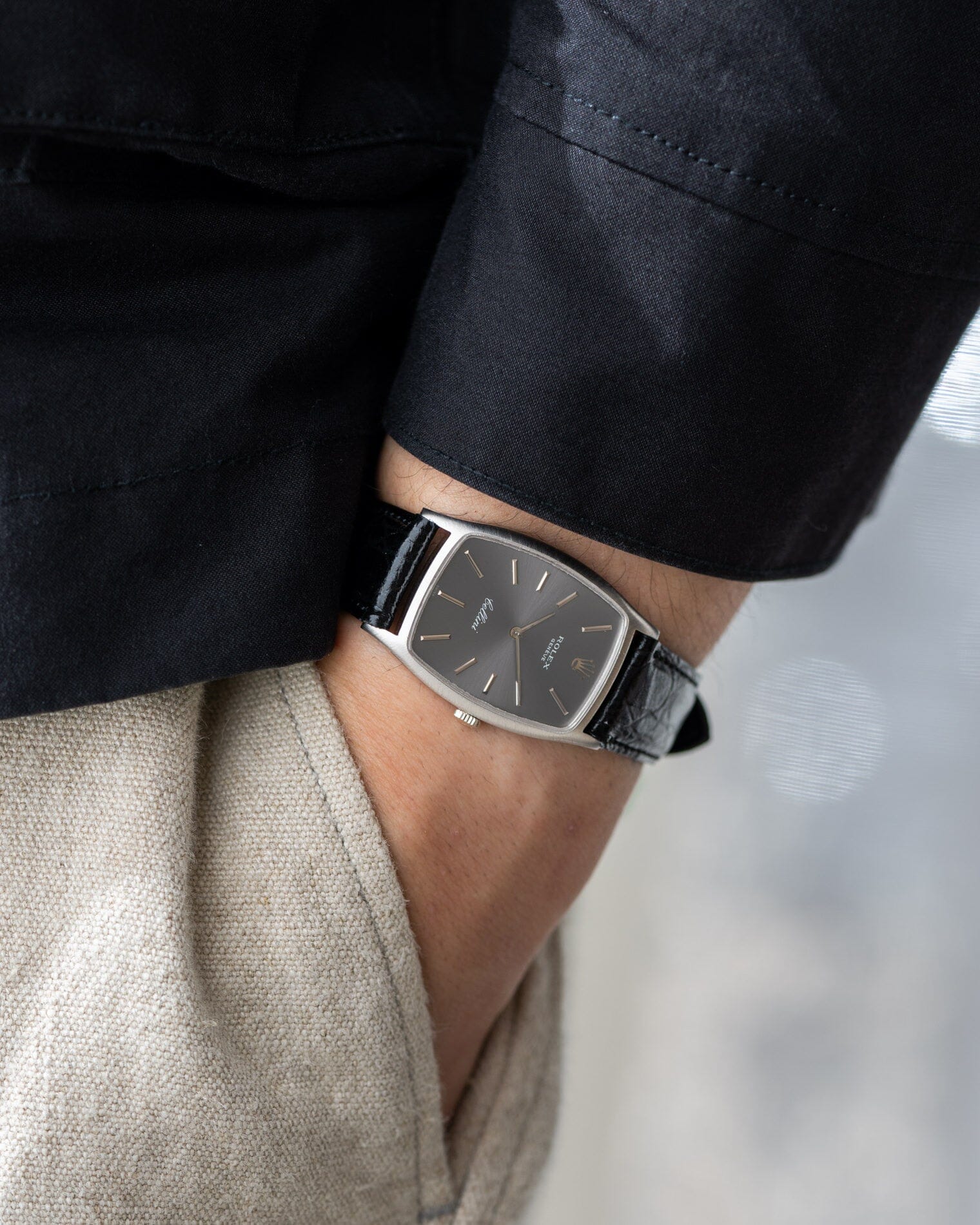 Rolex チェリーニ 3807 WG グレーダイアル Watch ROLEX