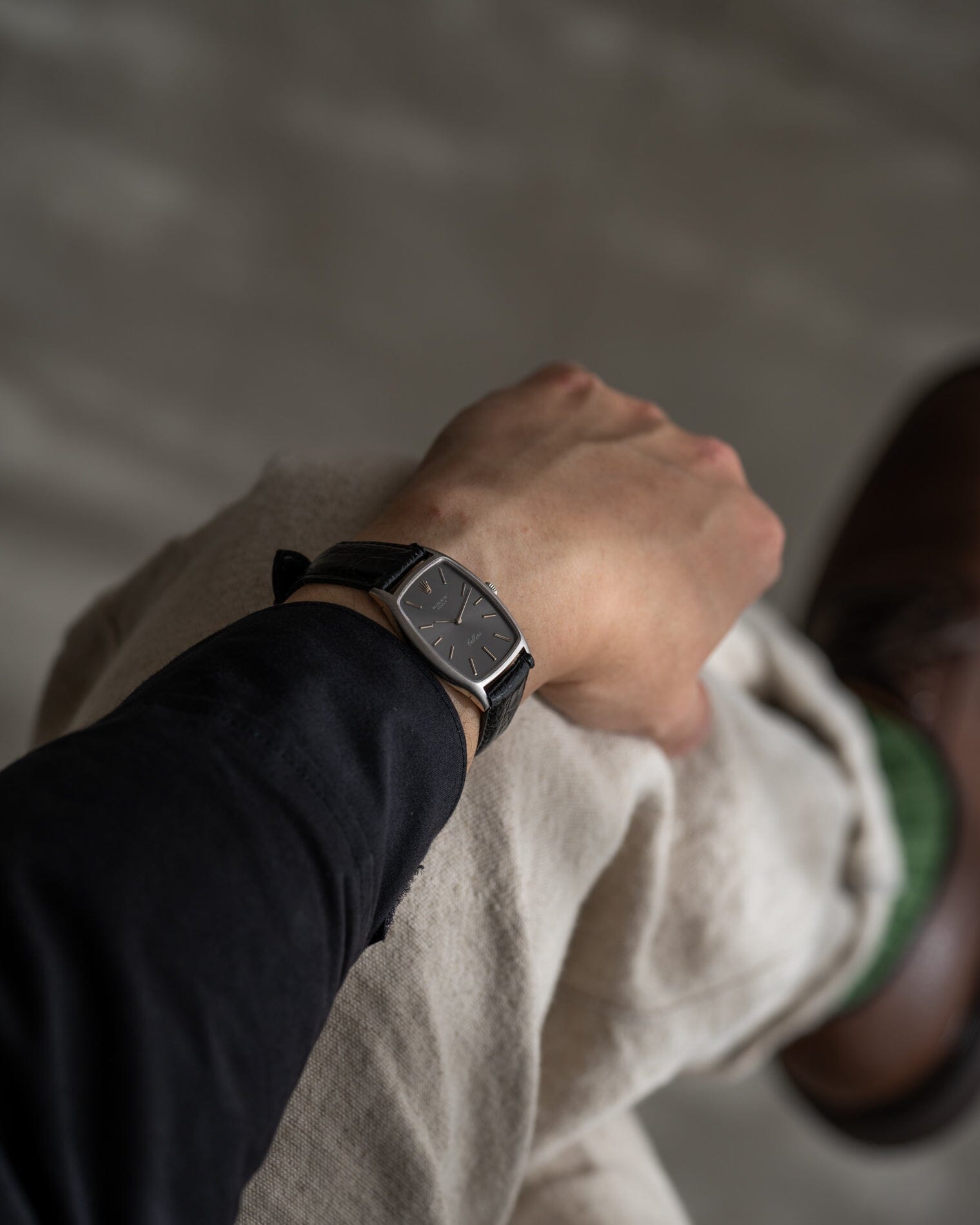 Rolex チェリーニ 3807 WG グレーダイアル Watch ROLEX