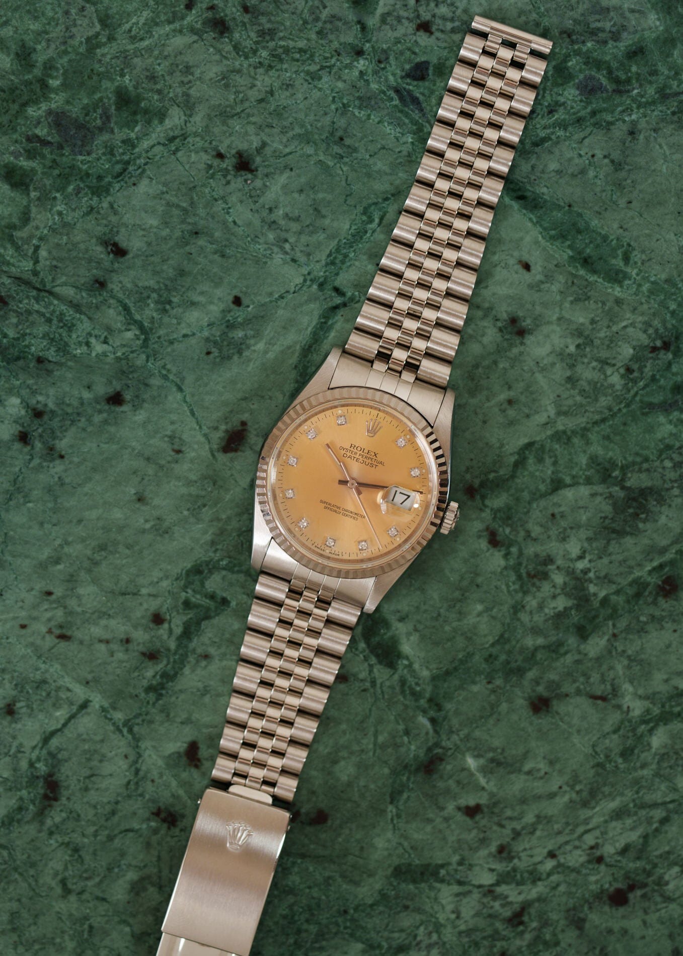 Rolex デイトジャスト 16234 シルバー ダイヤモンドダイアル 箱保証書付き Watch ROLEX