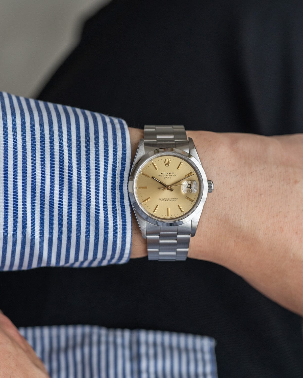 ロレックス オイスター パーペチュアル デイト 15200 シャンパンダイアル Watch ROLEX