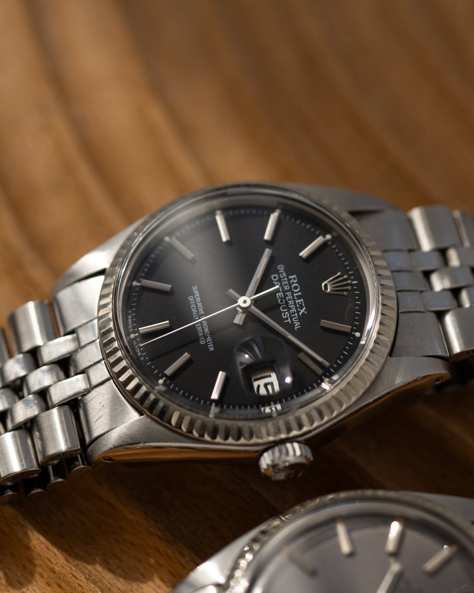 Rolex デイトジャスト 1601 マットブラック Watch ROLEX