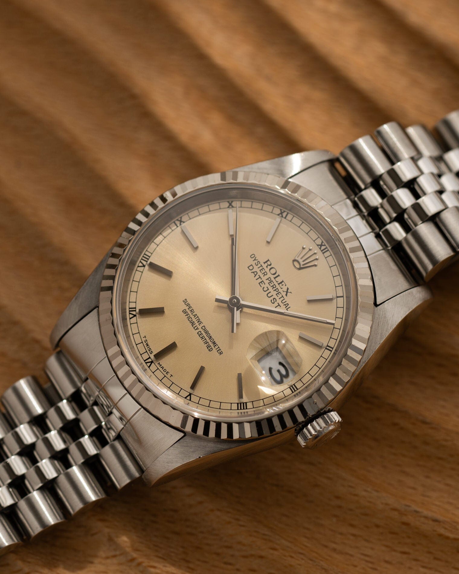 Rolex デイトジャスト 16234 アイボリーダイアル Watch ROLEX