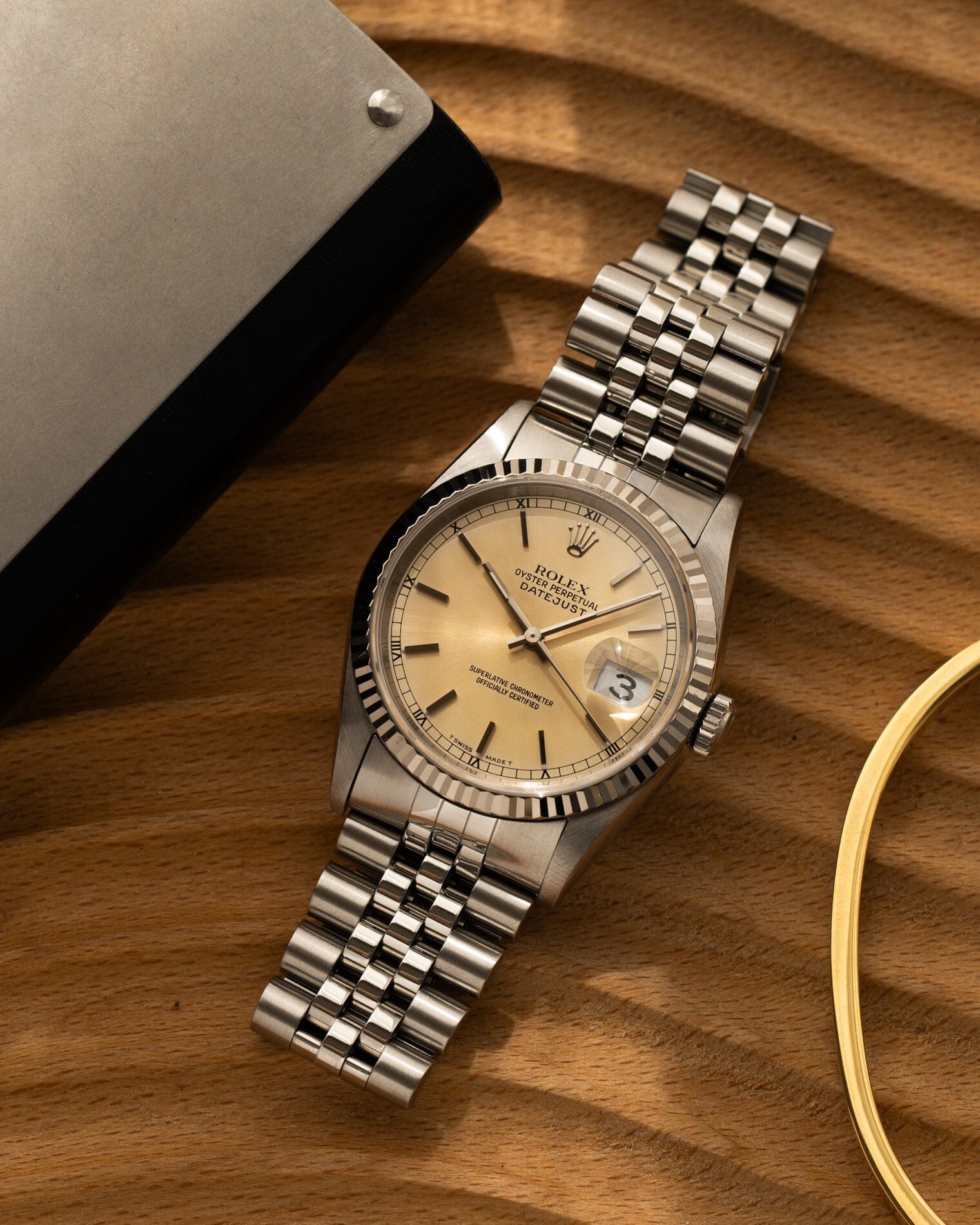 Rolex デイトジャスト 16234 アイボリーダイアル Watch ROLEX