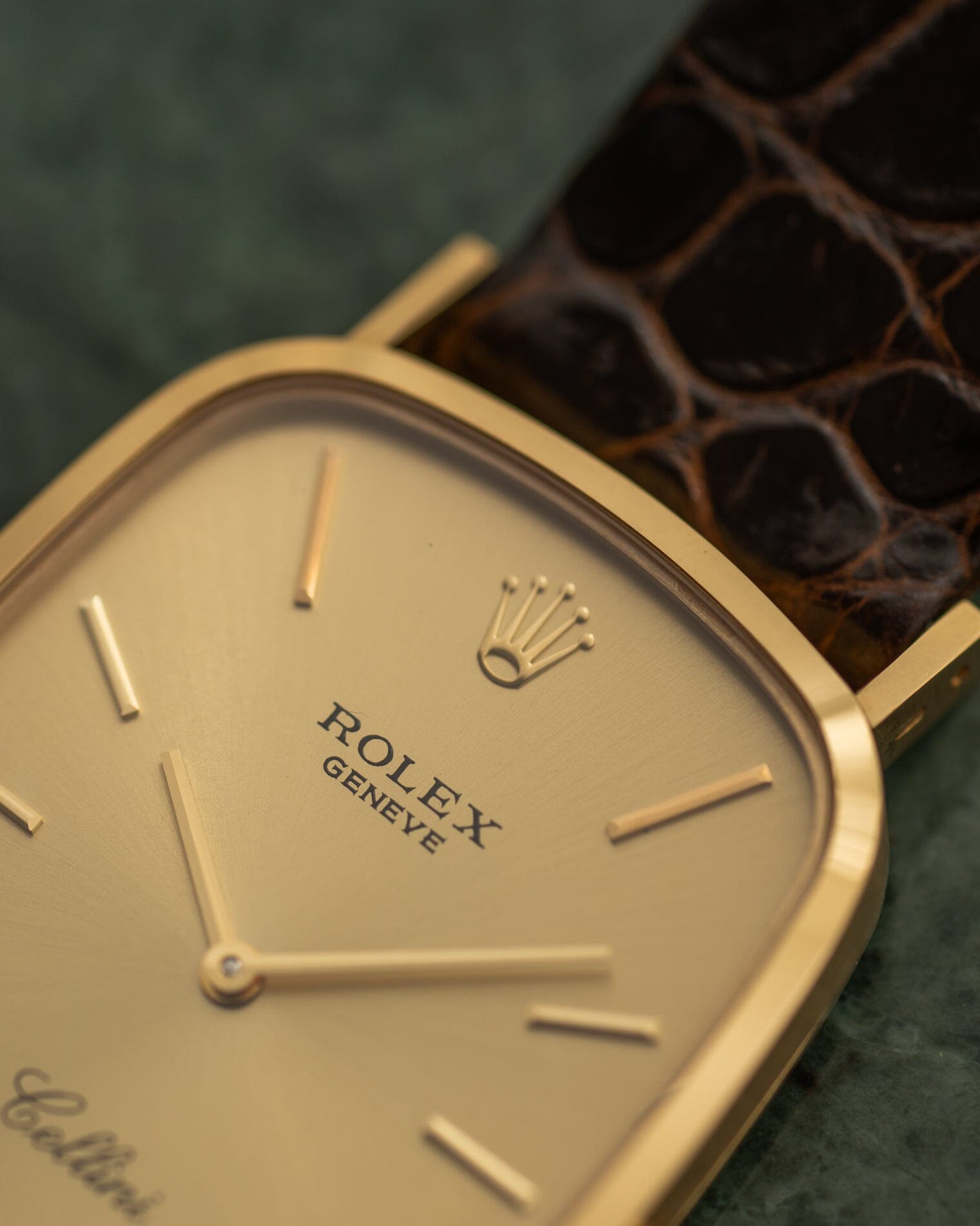 Rolex チェリーニ 4113 YG シャンパンダイアル フルセット Watch ROLEX