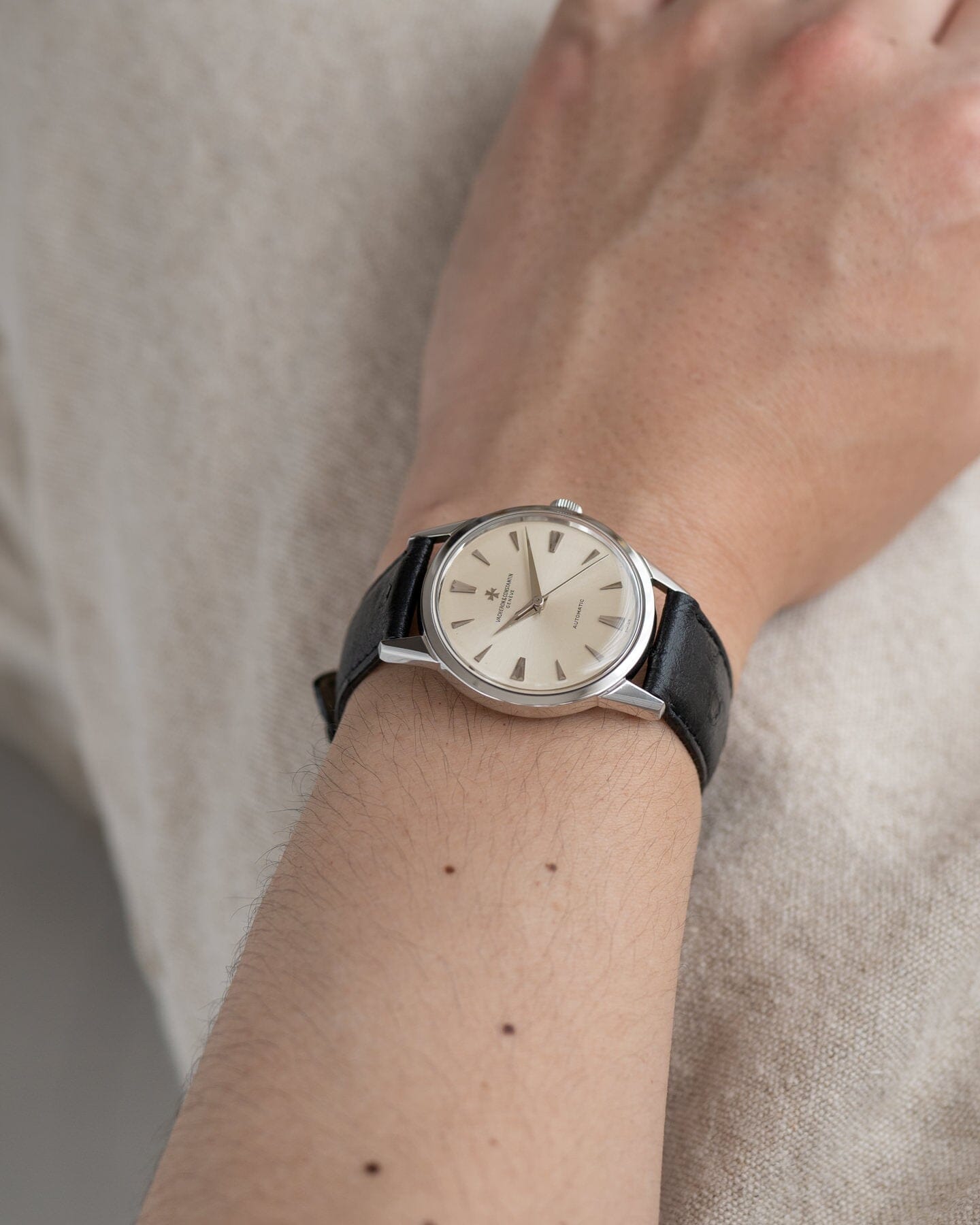 Vacheron Constantin ラウンド 6562 SS シルバーダイアル Watch VACHERON CONSTANTIN