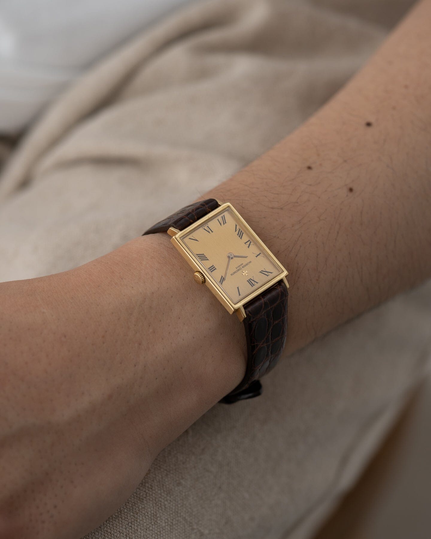 Vacheron Constantin レクタングル 39011 YG シャンパンローマン Watch VACHERON CONSTANTIN