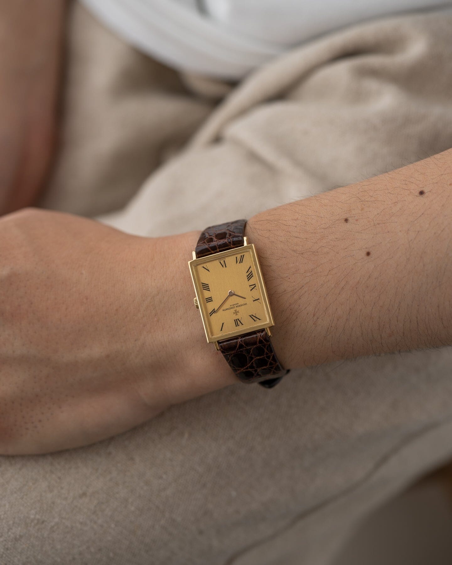 Vacheron Constantin レクタングル 39011 YG シャンパンローマン Watch VACHERON CONSTANTIN