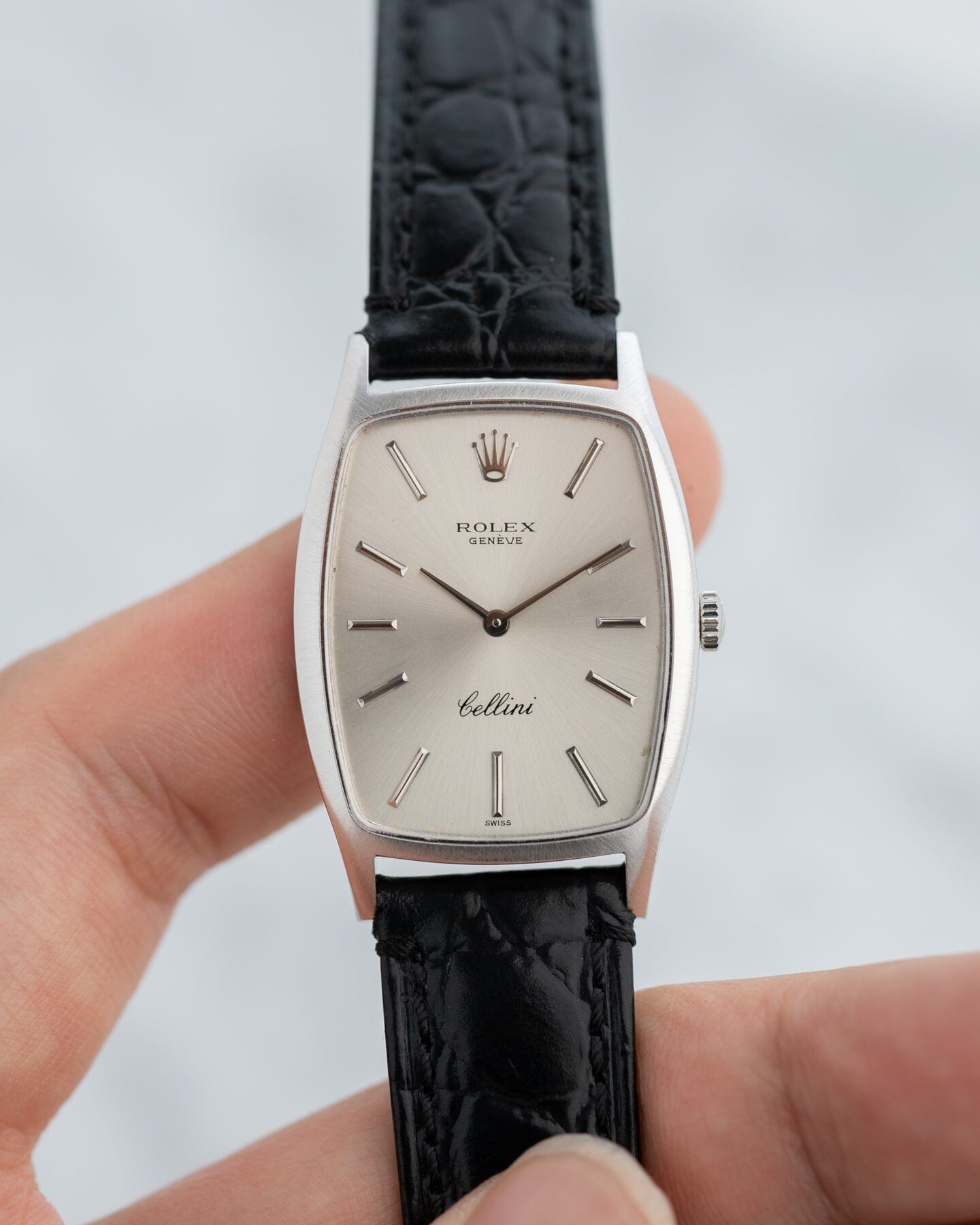 Rolex チェリーニ 3807 WG シルバーダイアル Watch ROLEX