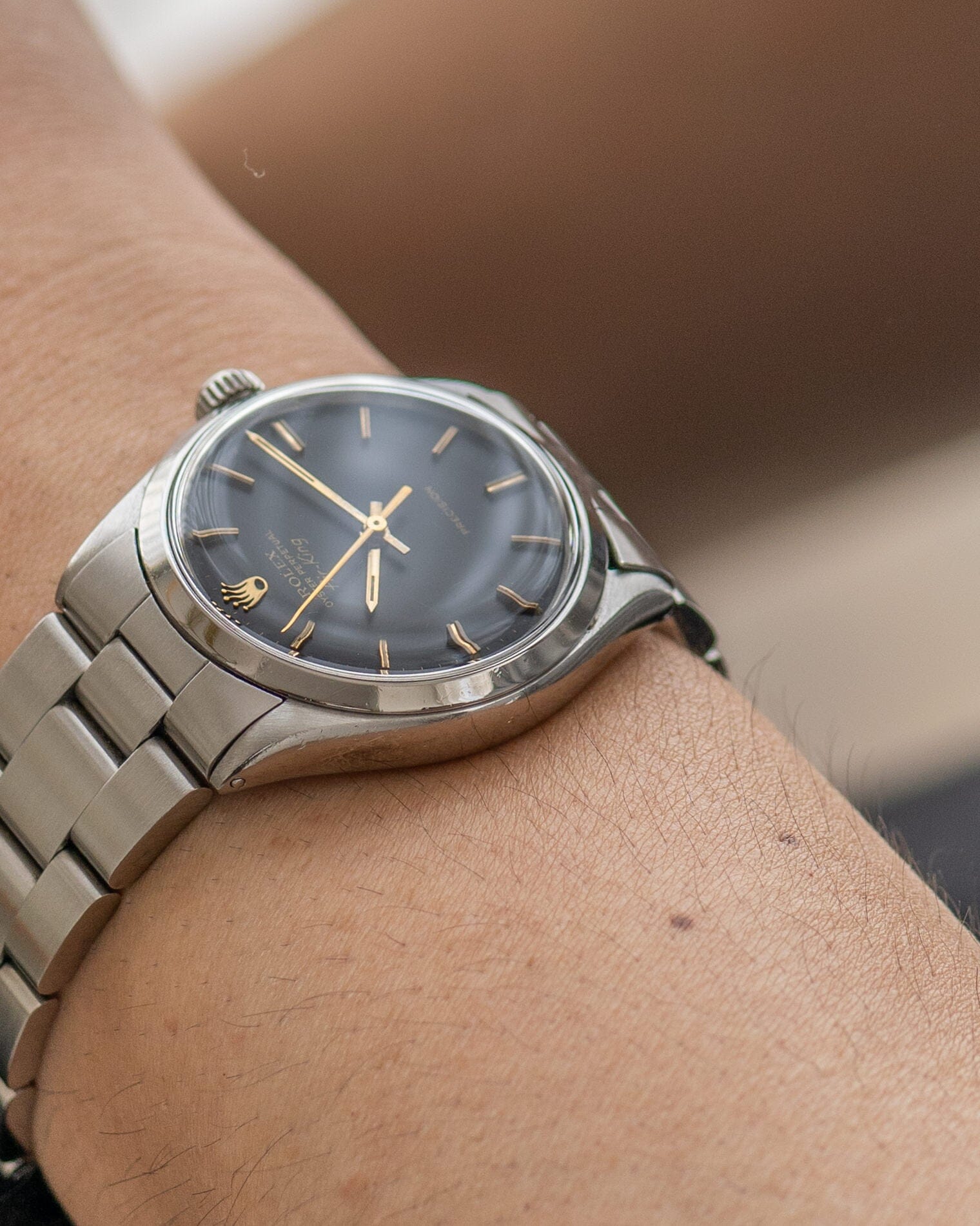 Rolex エアキング 5500 マットブラック Watch ROLEX