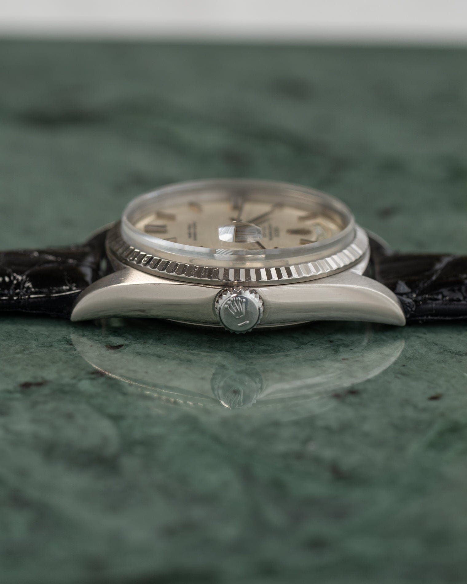 Rolex デイデイト 1803 WG シルバーリネンダイアル Watch ROLEX