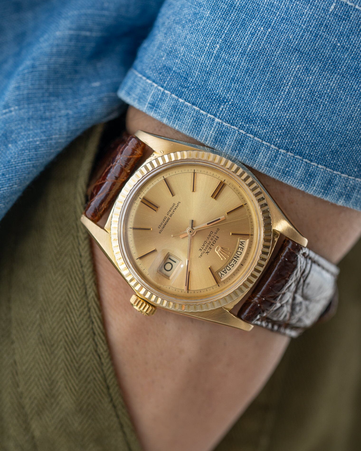 Rolex デイデイト 1803 YG シャンパンダイアル Watch ROLEX