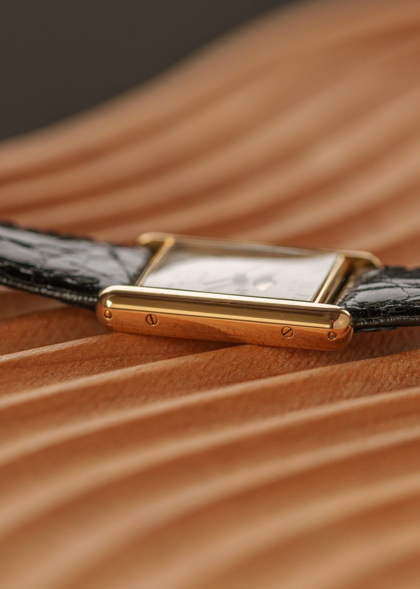 Cartier タンク ルイ カルティエ LM 81900 YG ムーンフェイズ Watch CARTIER