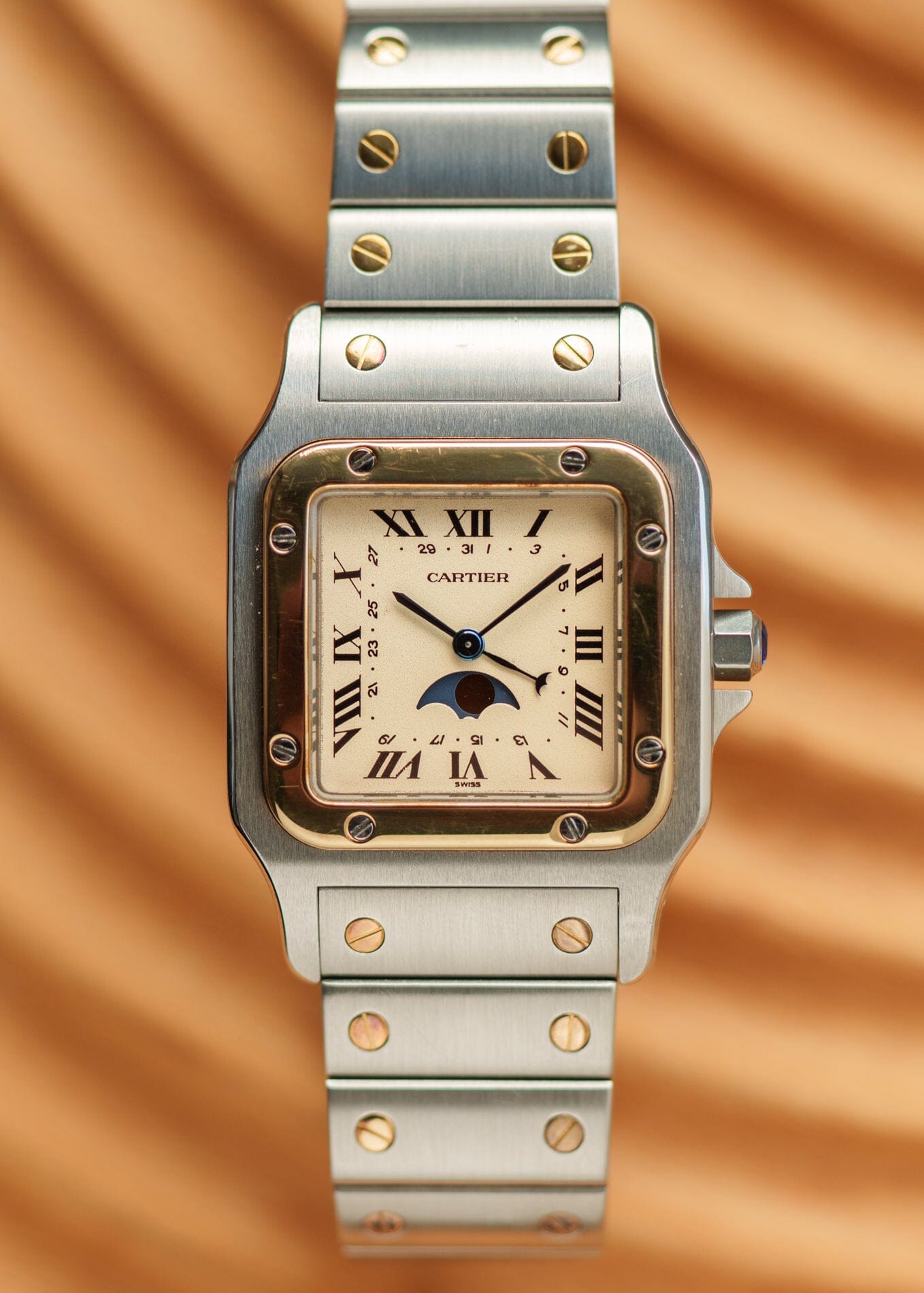 Cartier サントスガルベ LM 119901 ムーンフェイズ Watch CARTIER