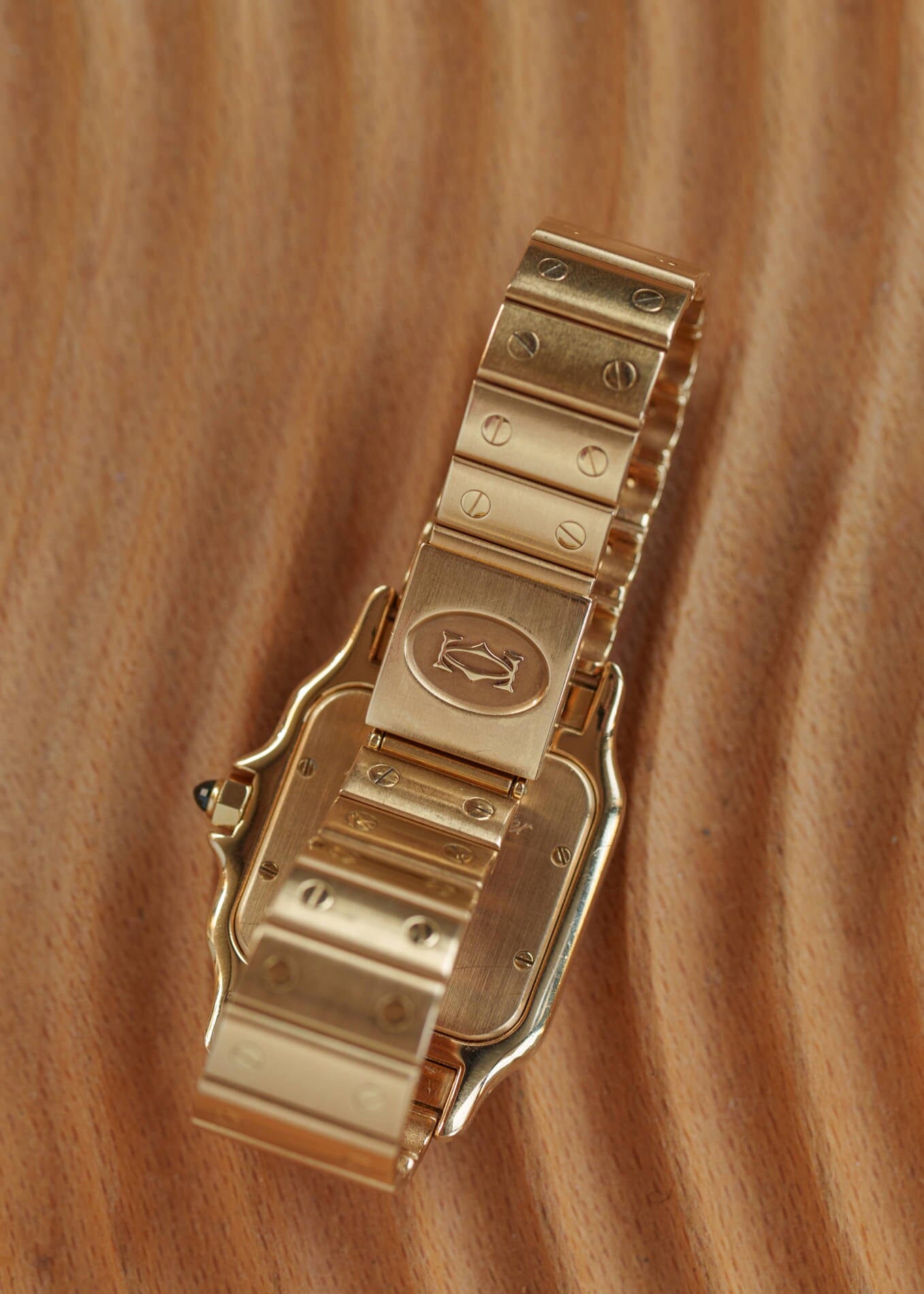 Cartier Santos Galbee LM 887901 YG with Service Paper Watch CARTIER