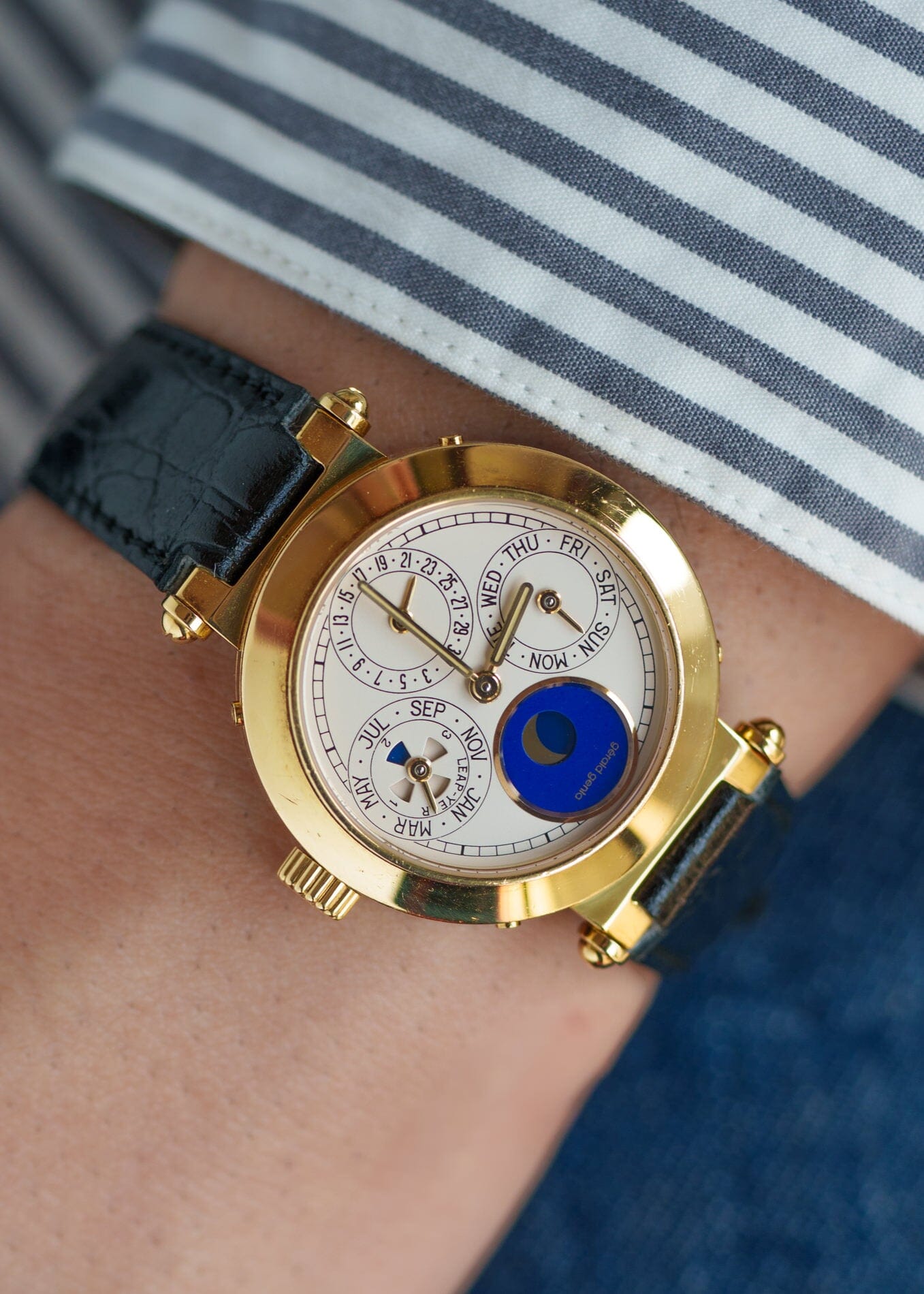 Gerald Genta パーペチュアルカレンダー "La 19" G3144.7 YG Watch GERALD GENTA