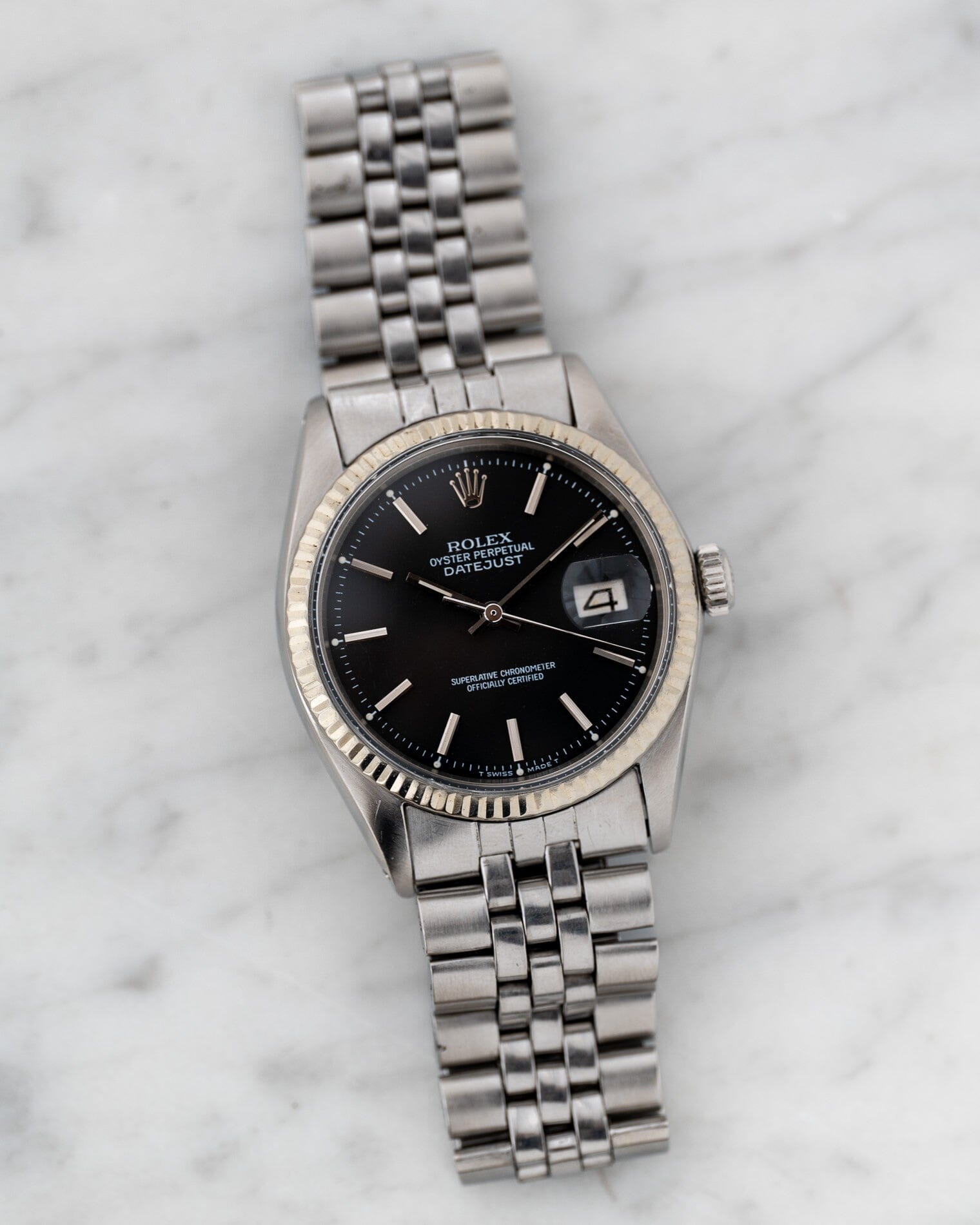 Rolex デイトジャスト 1601 マットブラック Watch ROLEX