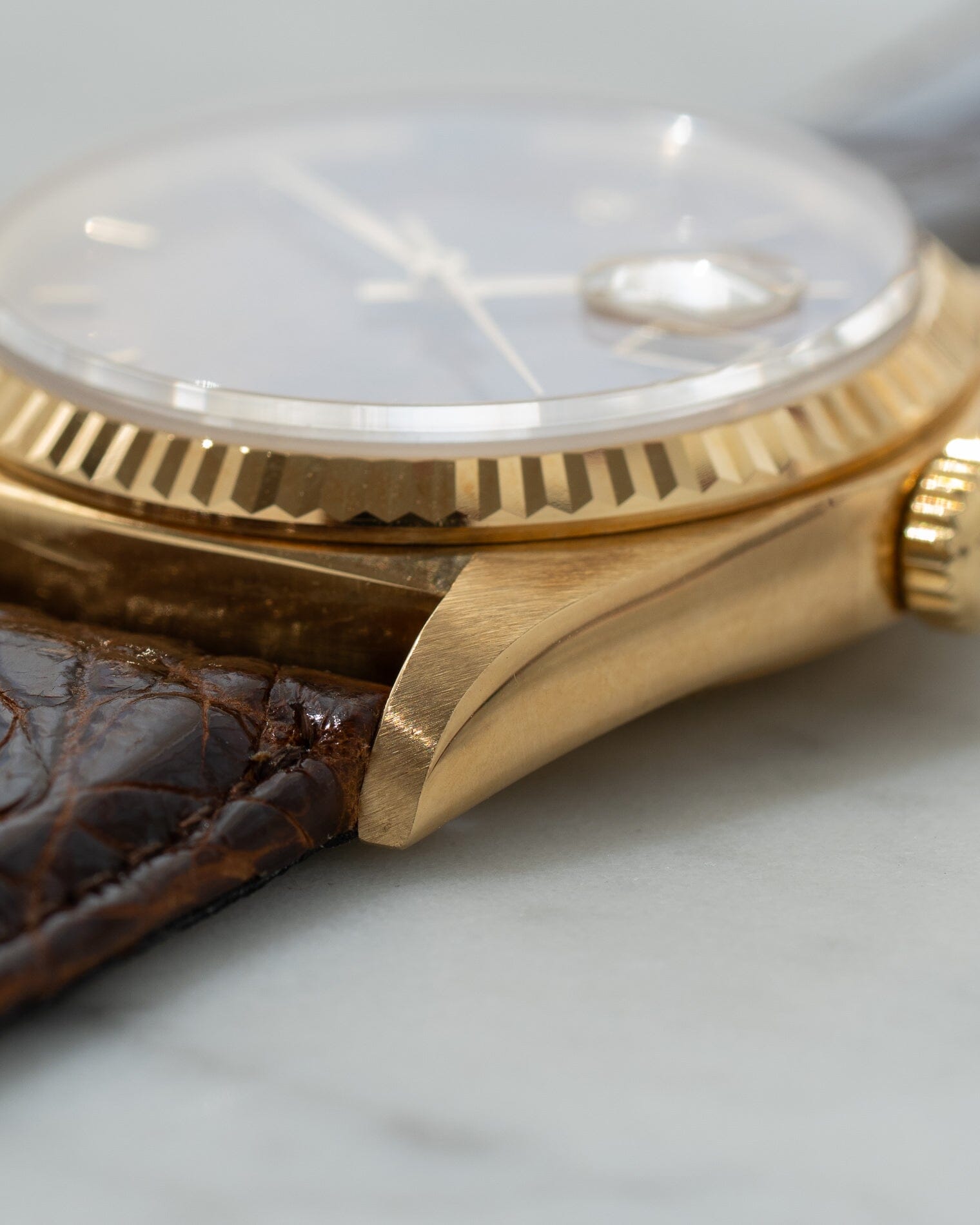 Rolex Datejust 16018 YG Mahogany Dial Watch ROLEX