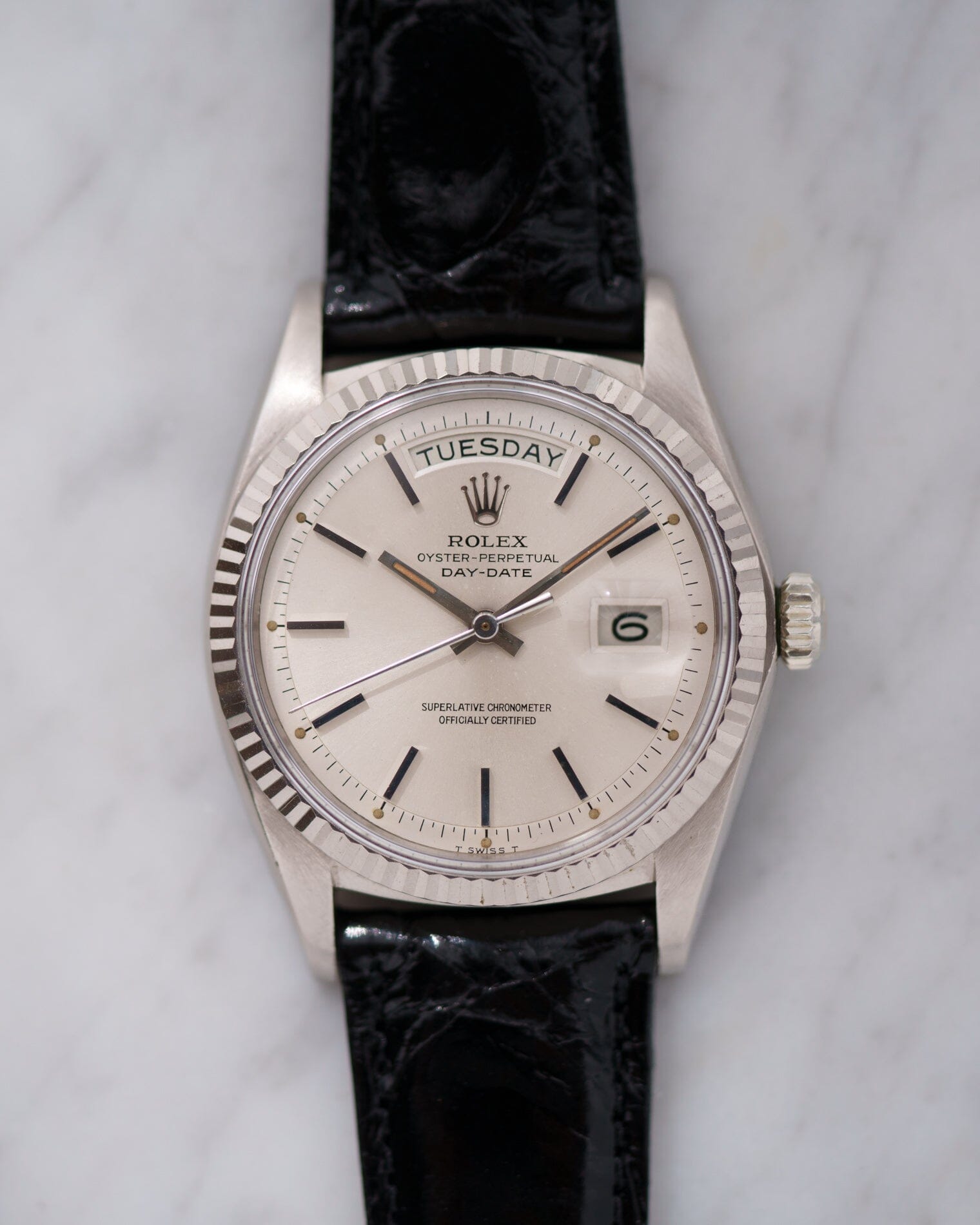 ロレックス デイデイト 1803 WG シルバーダイアル Watch ROLEX