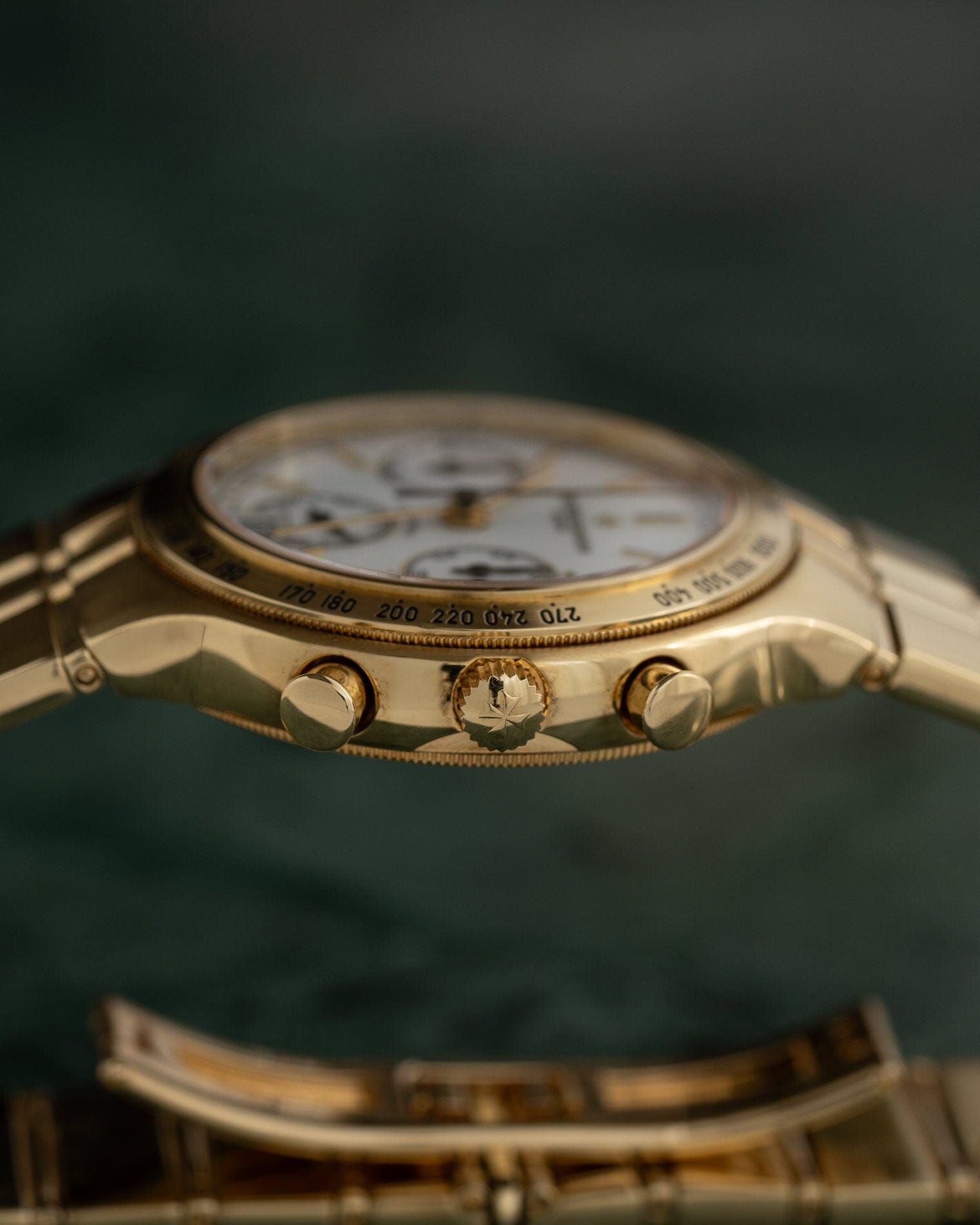 Vacheron Constantin フィディアス 49002 YG クロノグラフ ホワイトエナメルダイアル Watch VACHERON CONSTANTIN