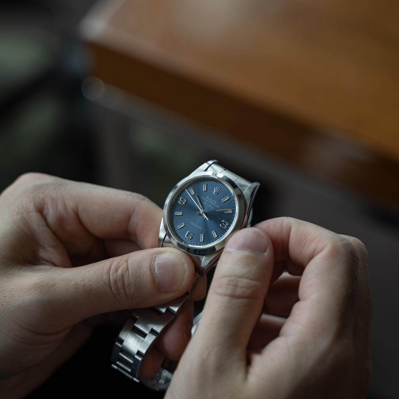 ROLEX Air-King 14000 Blue Dial - Arbitro