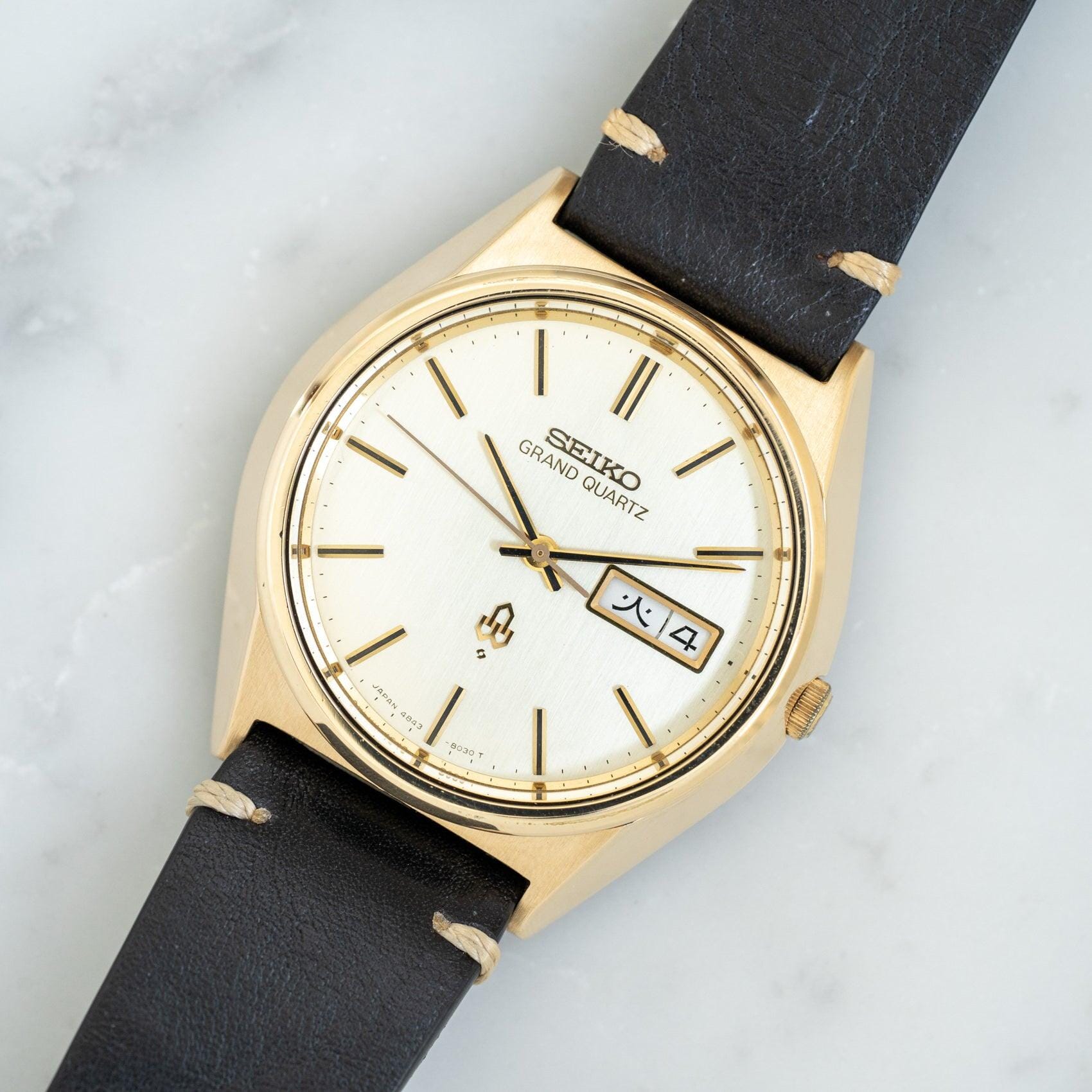 SEIKO GRAND QUARTZ 4843-8040 CAP GOLD - Arbitro