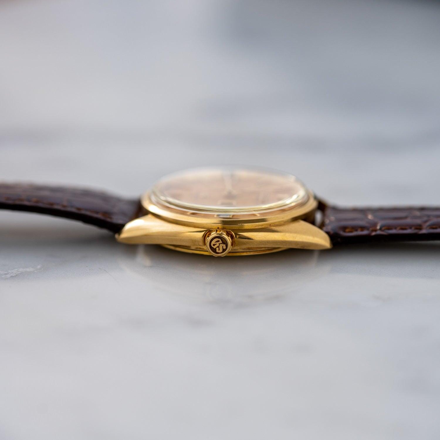 GRAND SEIKO Hi-BEAT 5646-7005 YG Patina Dial - Arbitro