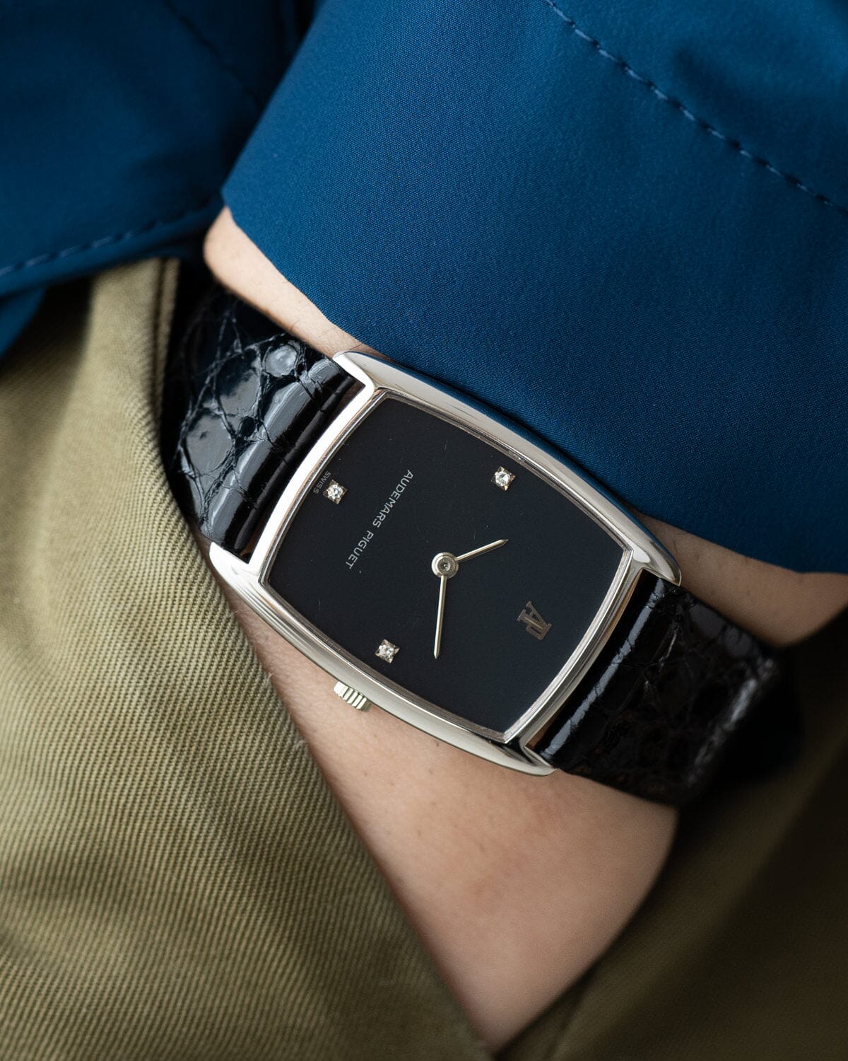 オーデマ ピゲ トノー WG ブラックダイヤモンドダイアル Watch AUDEMARS PIGUET