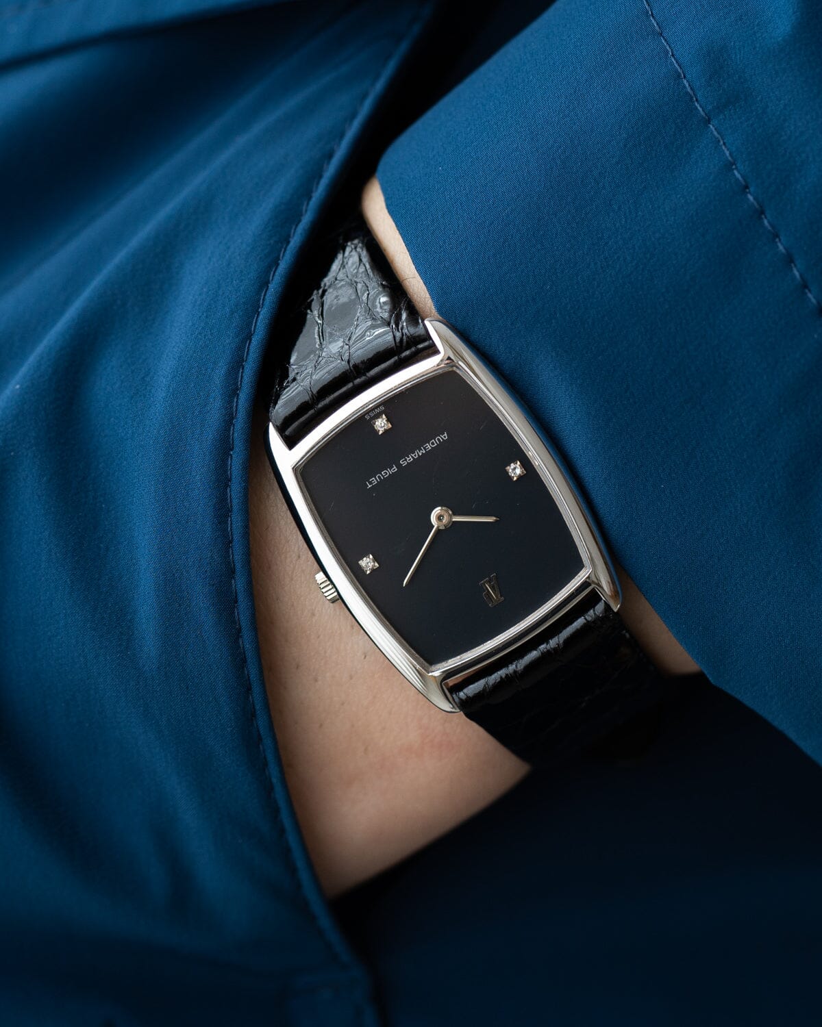 オーデマ ピゲ トノー WG ブラックダイヤモンドダイアル Watch AUDEMARS PIGUET