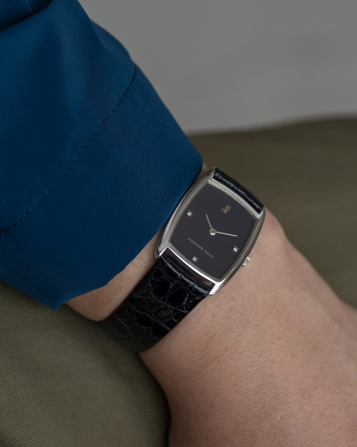 オーデマ ピゲ トノー WG ブラックダイヤモンドダイアル Watch AUDEMARS PIGUET