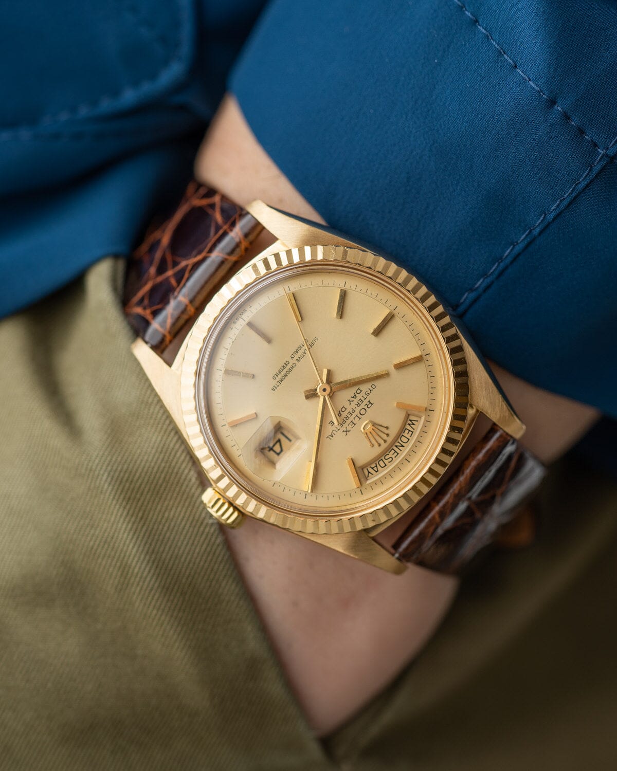 ロレックス デイデイト 1803 YG シャンパンダイアル Watch ROLEX