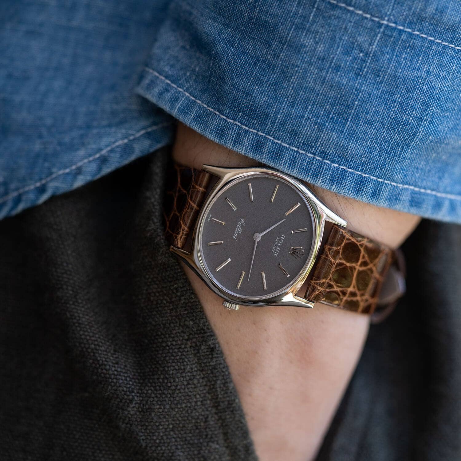 ROLEX Cellini 3806 WG Grey Dial - Arbitro