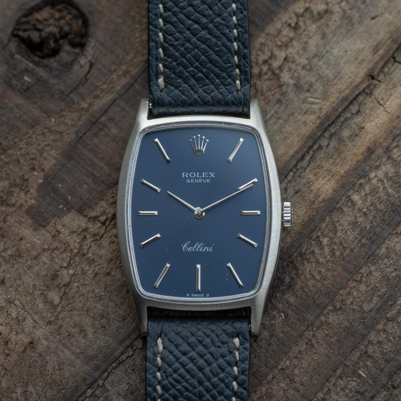 ROLEX Cellini 3807 WG Navy Dial - Arbitro