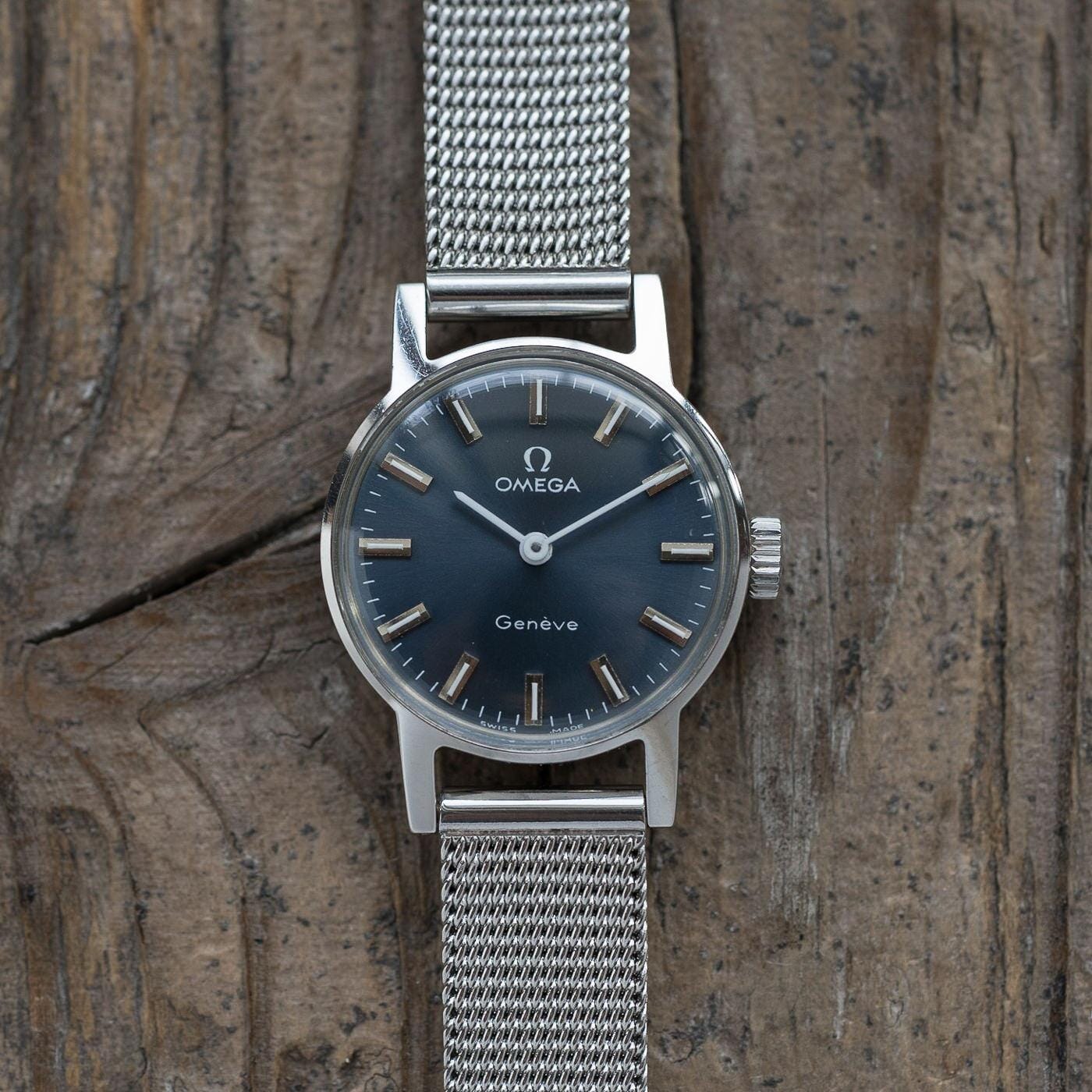 OMEGA Geneve Navy Dial Ladies 1970s - Arbitro
