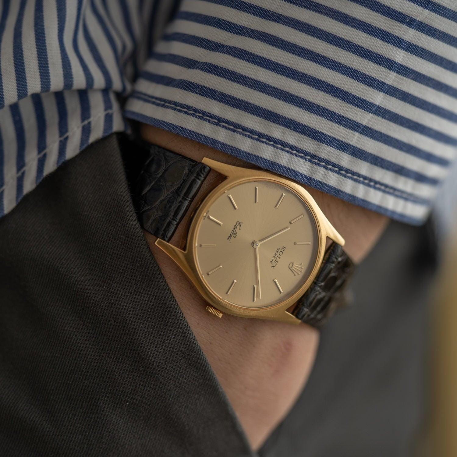ROLEX Cellini 3804 YG Champagne Dial - Arbitro